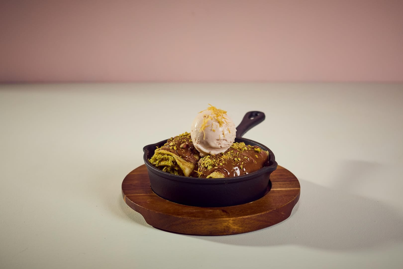 Dubai Chocolate Crepe Rolls