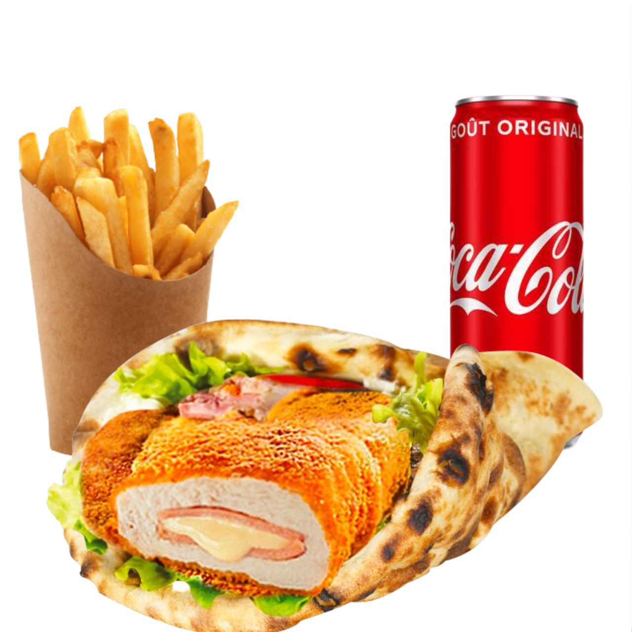 Menu Sandwich cheese naan (cordon bleu)