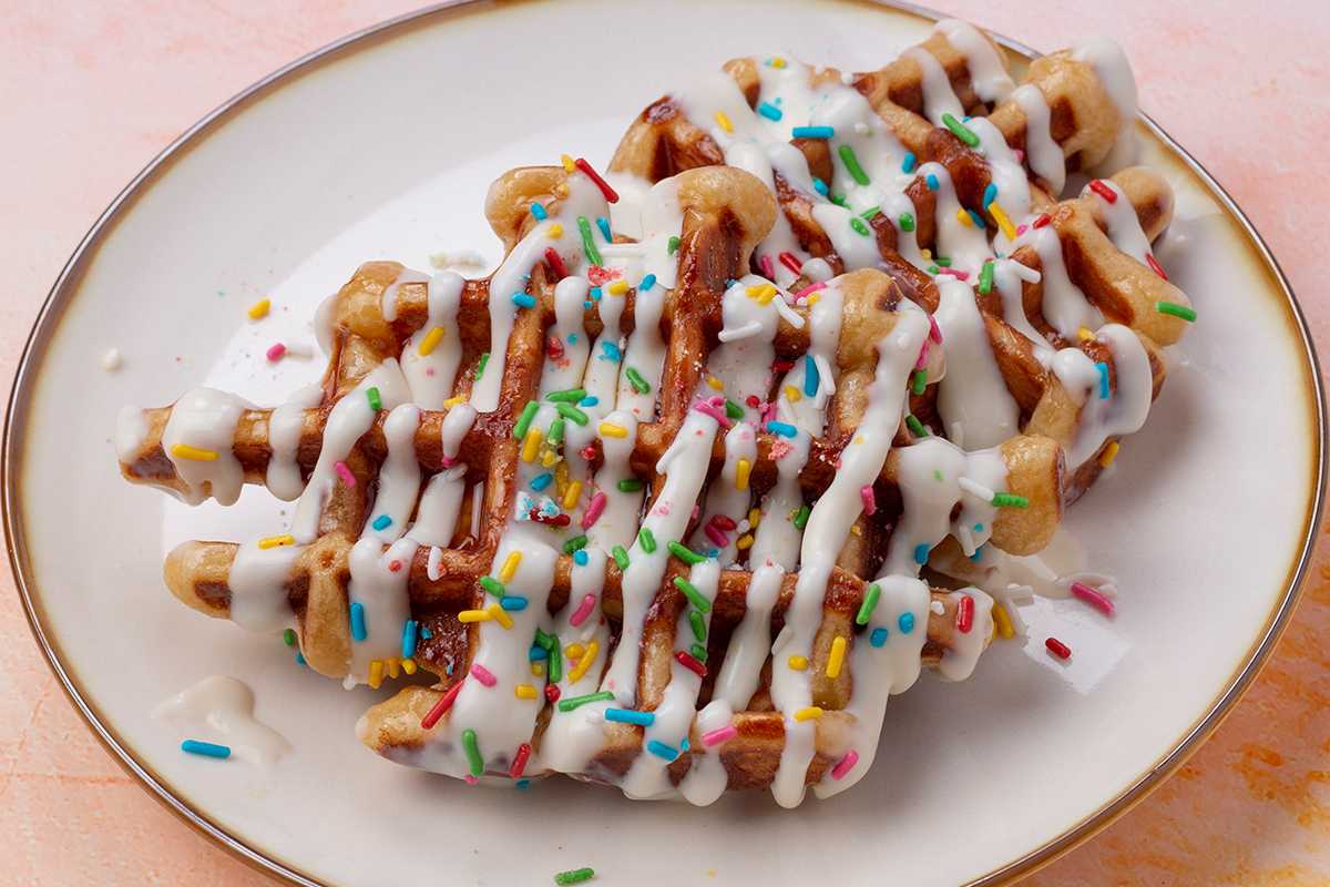 Birthday Cake Waffles