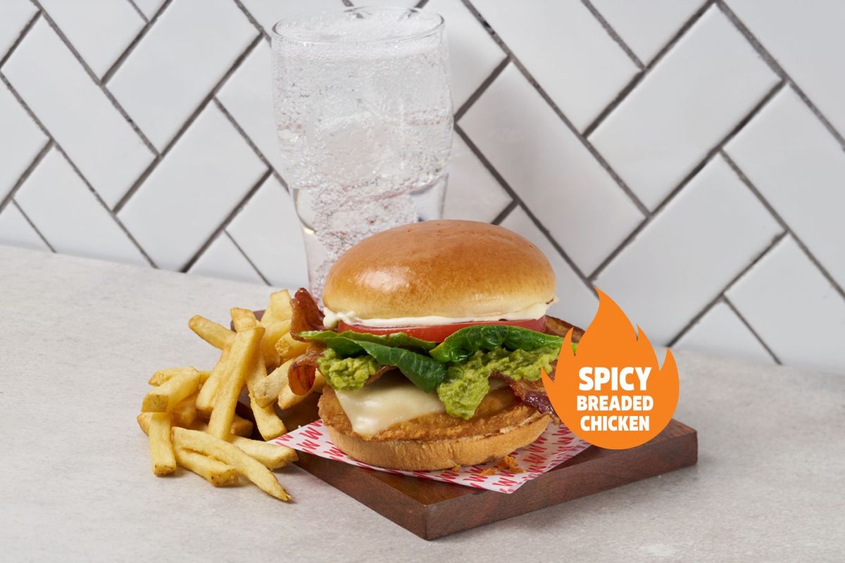 Spicy Avocado Chicken Club Combo - Large