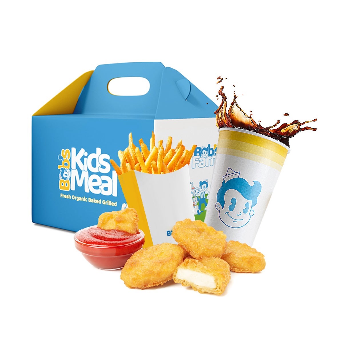 Kids 4 Pcs Nuggets Meal