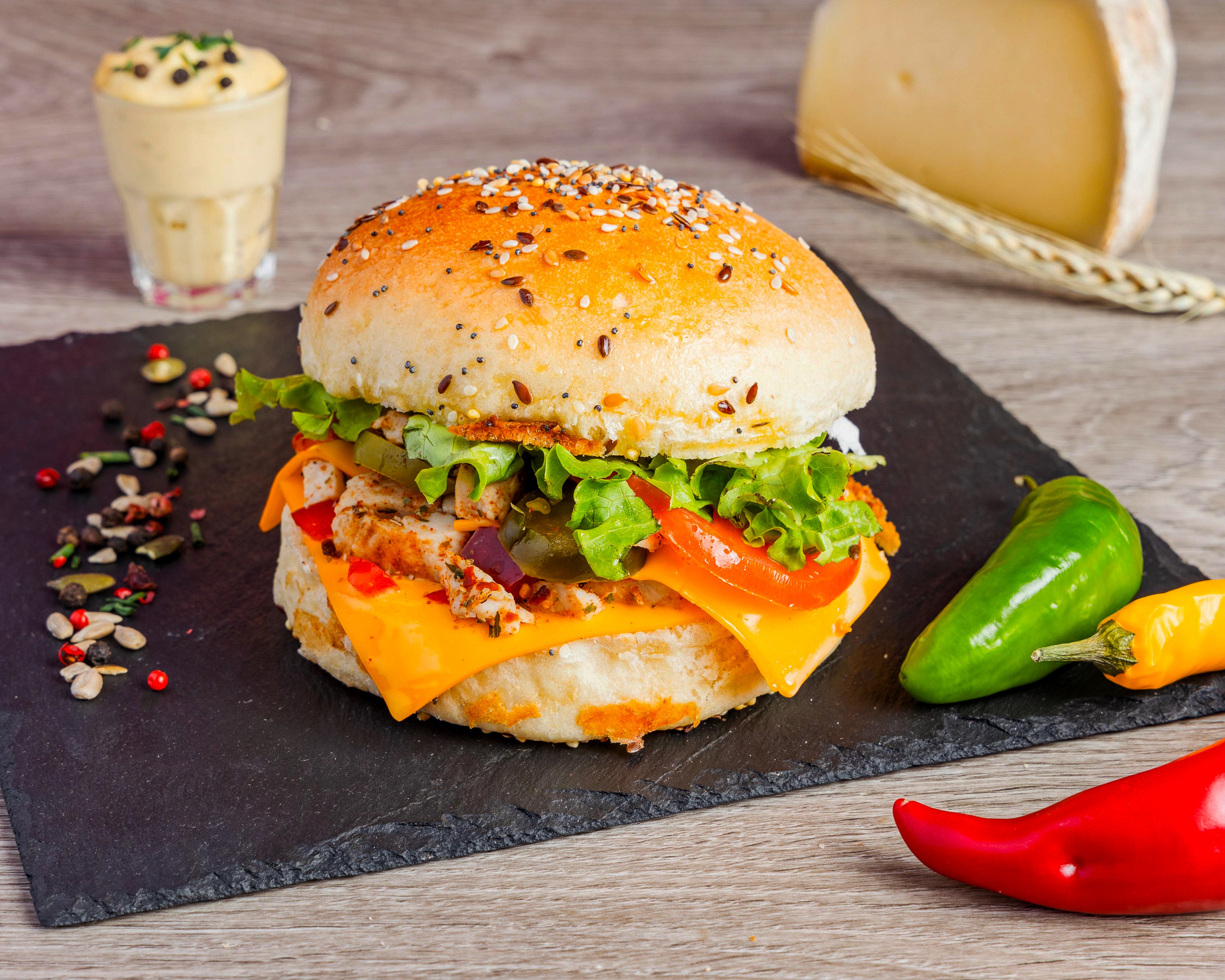 🌶🍗🍔 Burger Mexicain