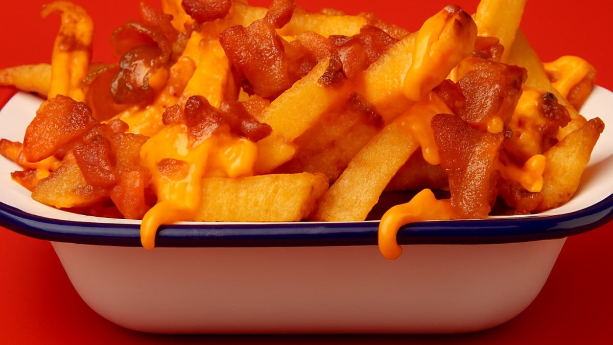 Frites Cheddar Bacon hallal