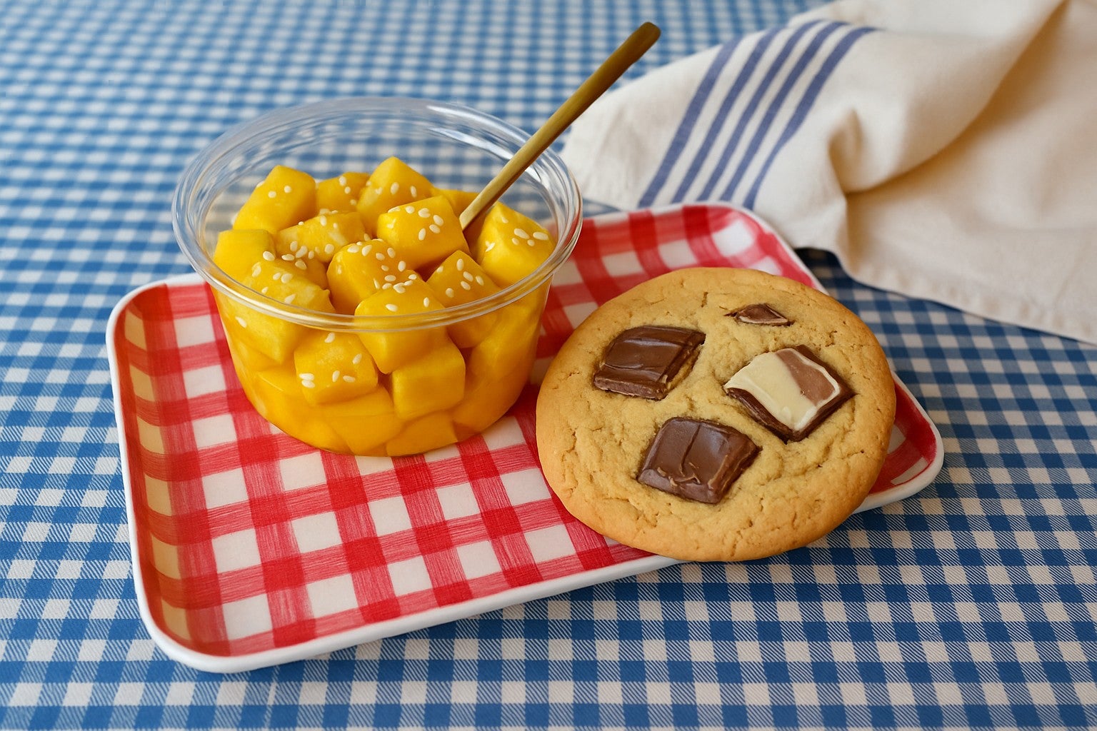 🥭 Cup de mangue et Cookie fait maison 🍪