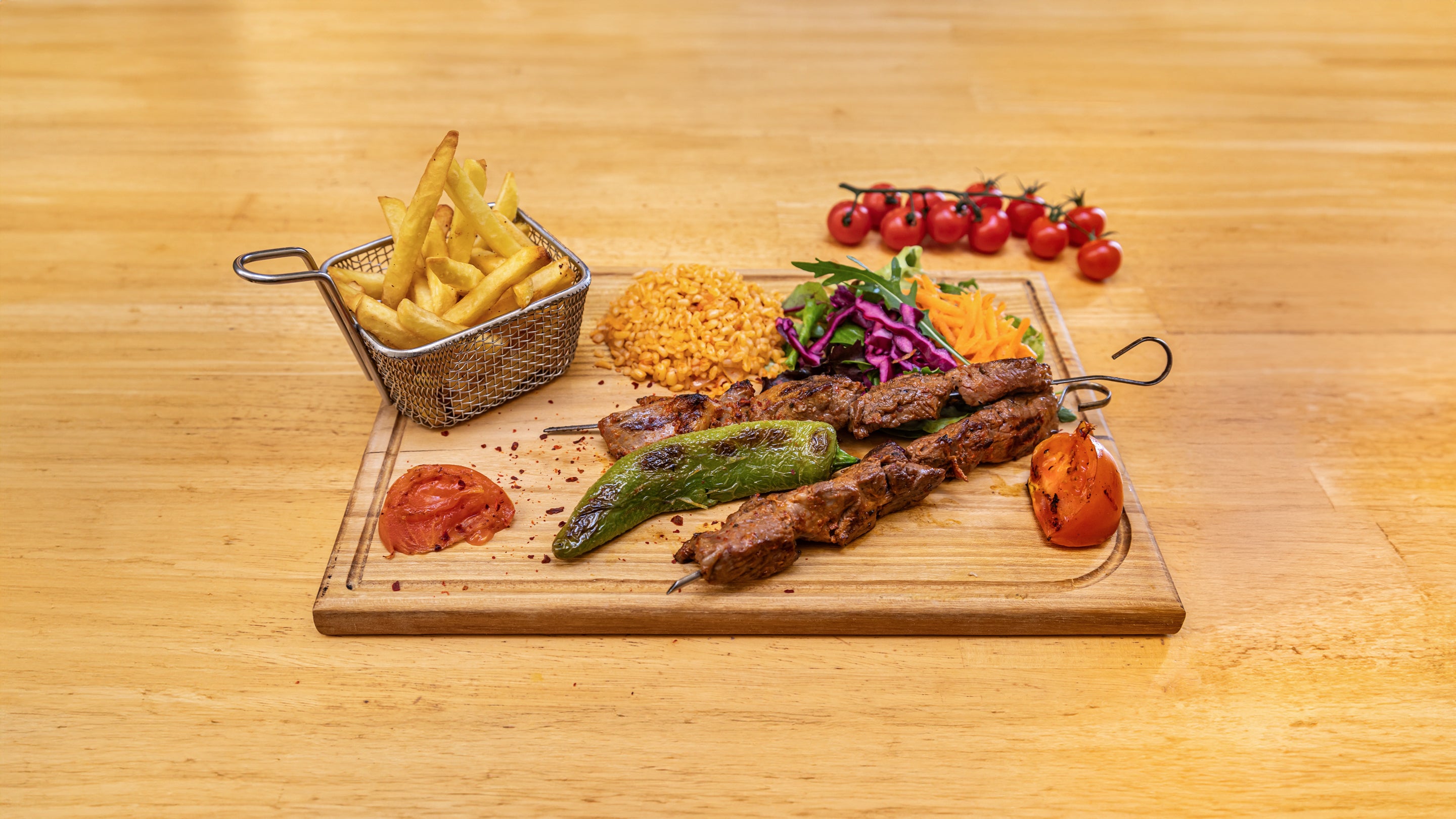 Assiette Brochettes Agneau
