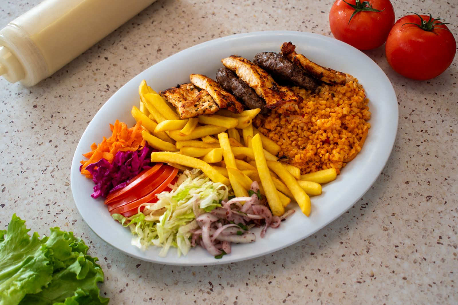 🥩🍗Assiette escalope de poulet et steak🥩🍗