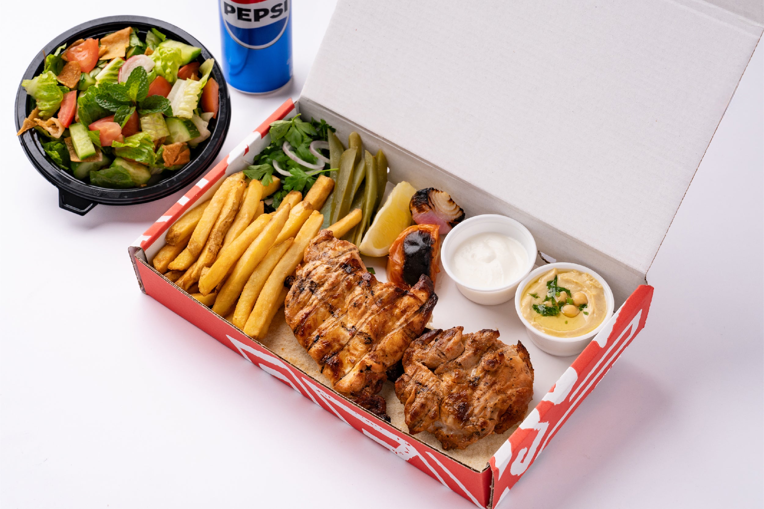 Deboned Half Chicken Combo Box