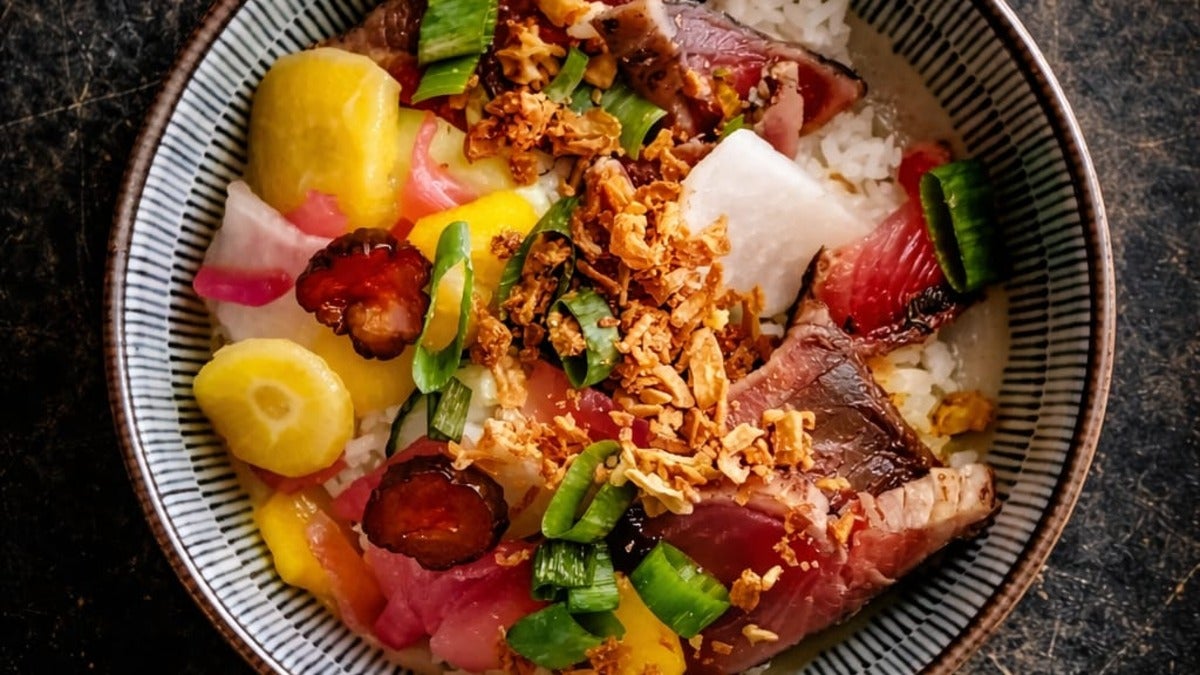 Tataki de thon yuzu