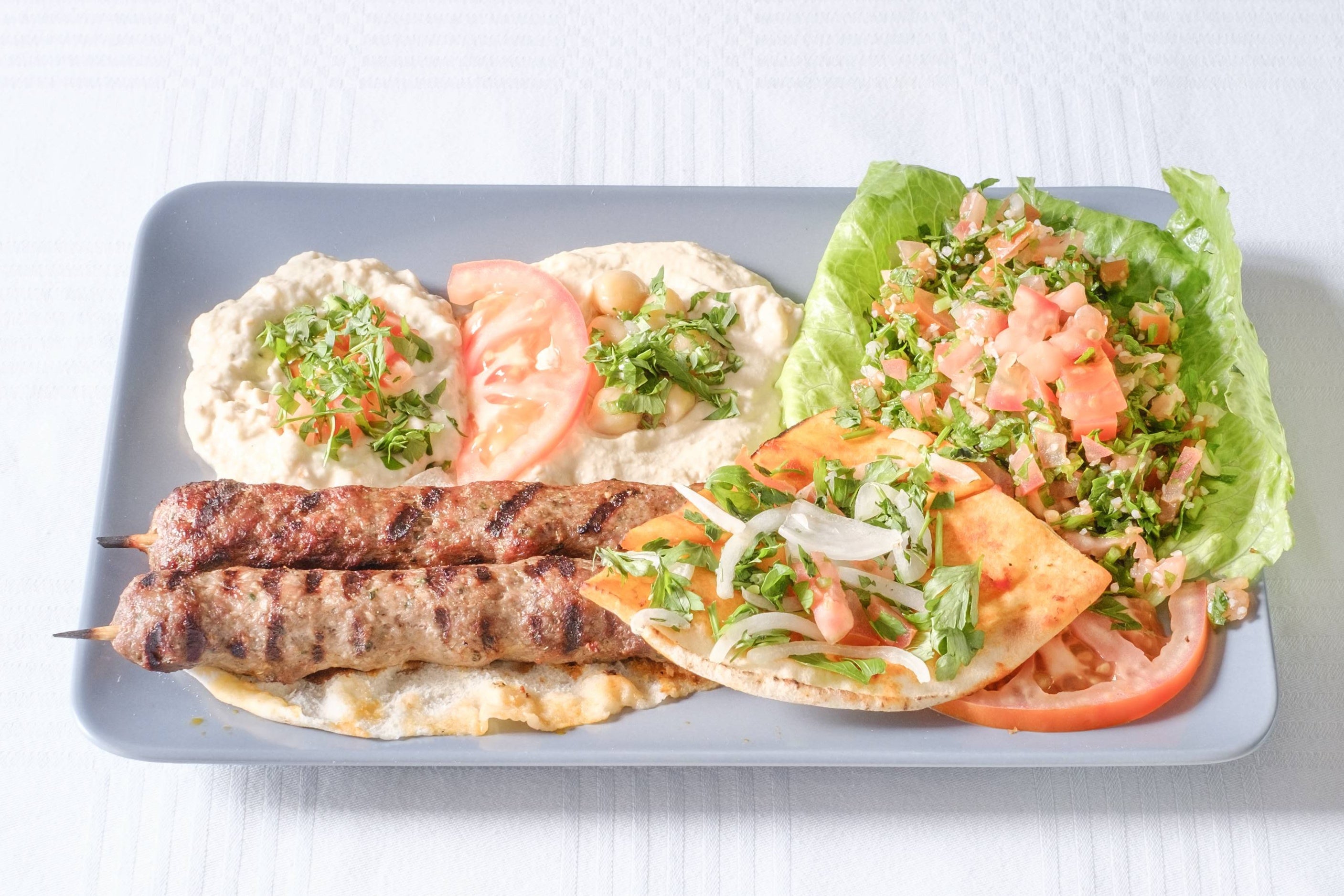 Assiette grillade kefta