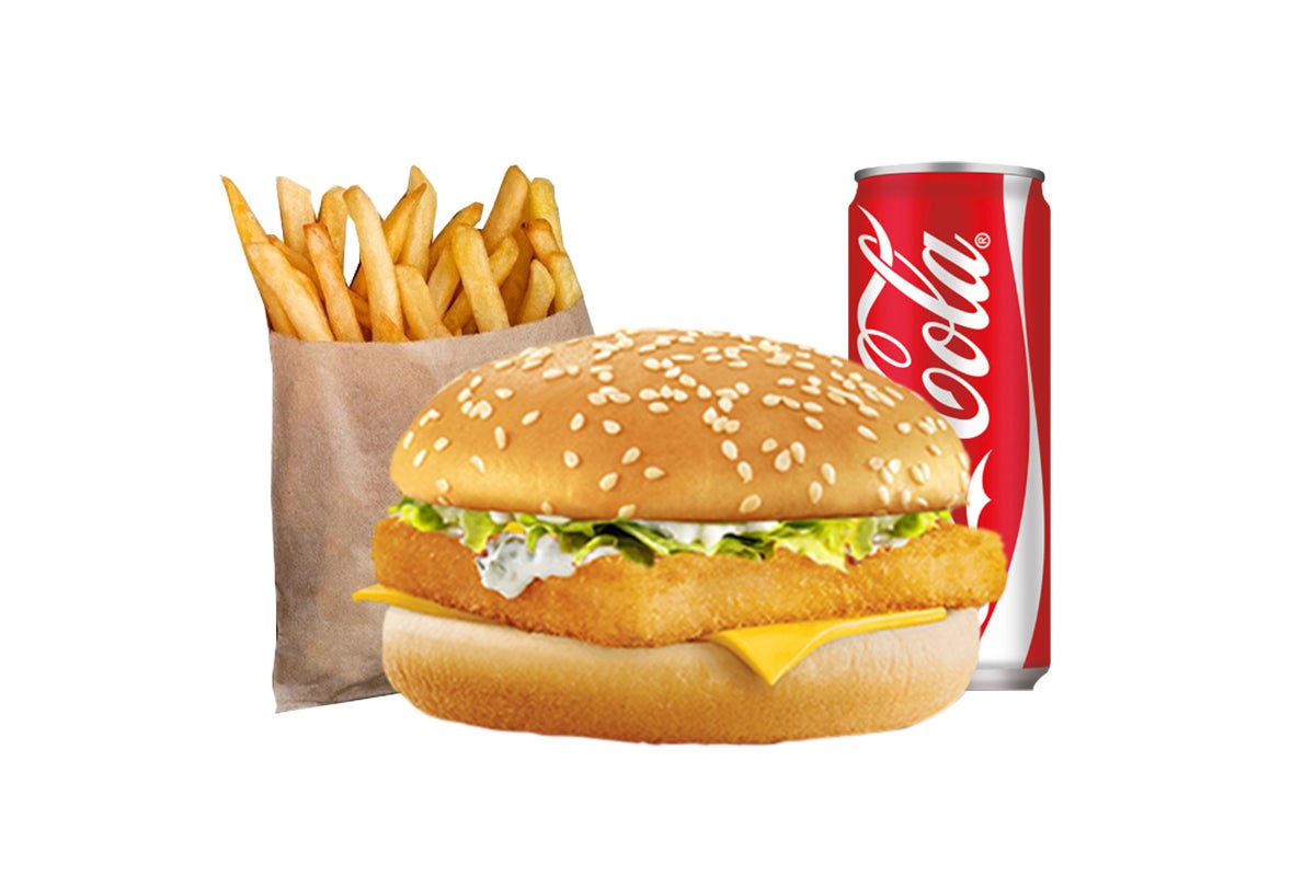 Menu fish burger