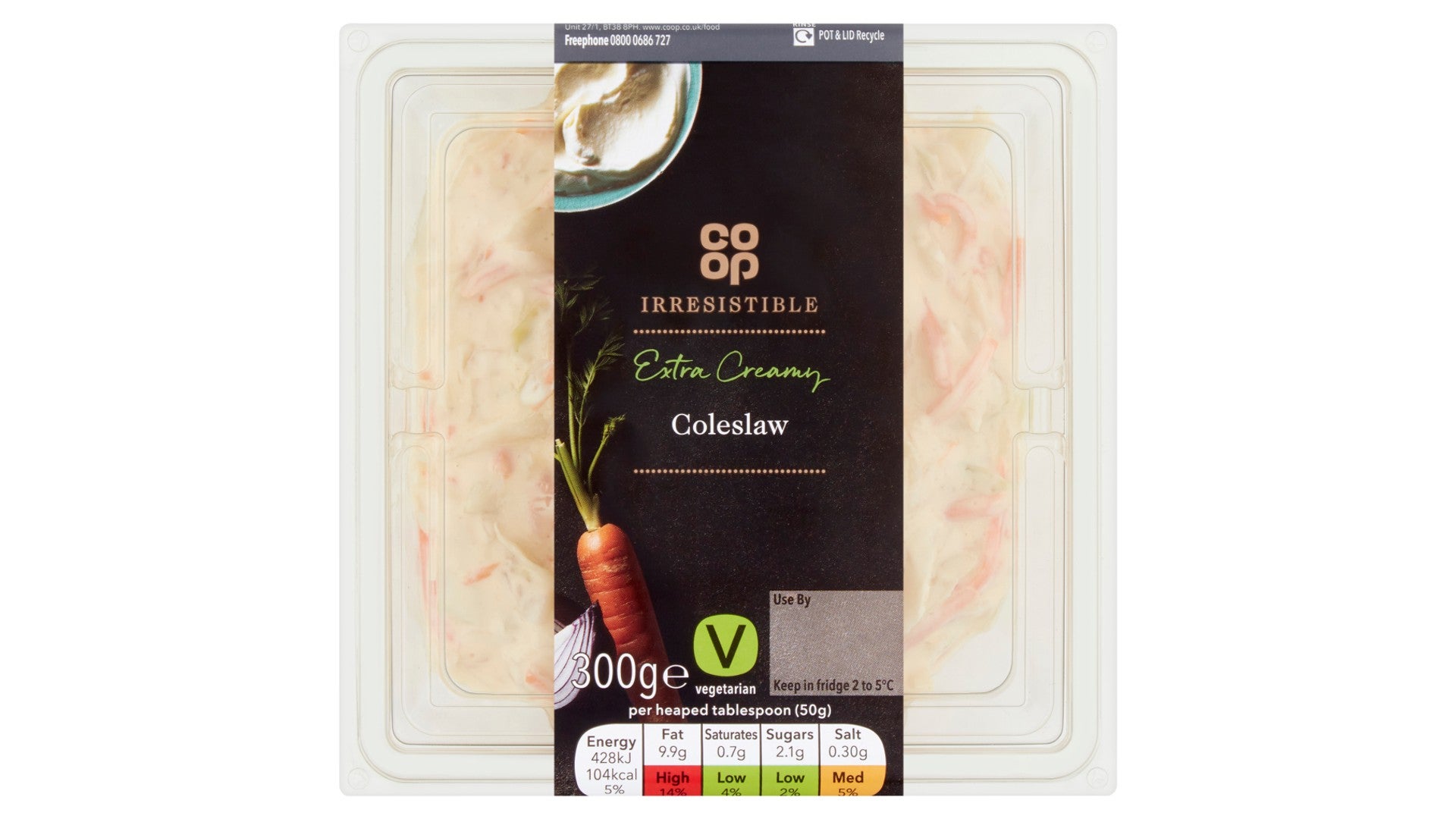 Co-op Irresistible Coleslaw 300G