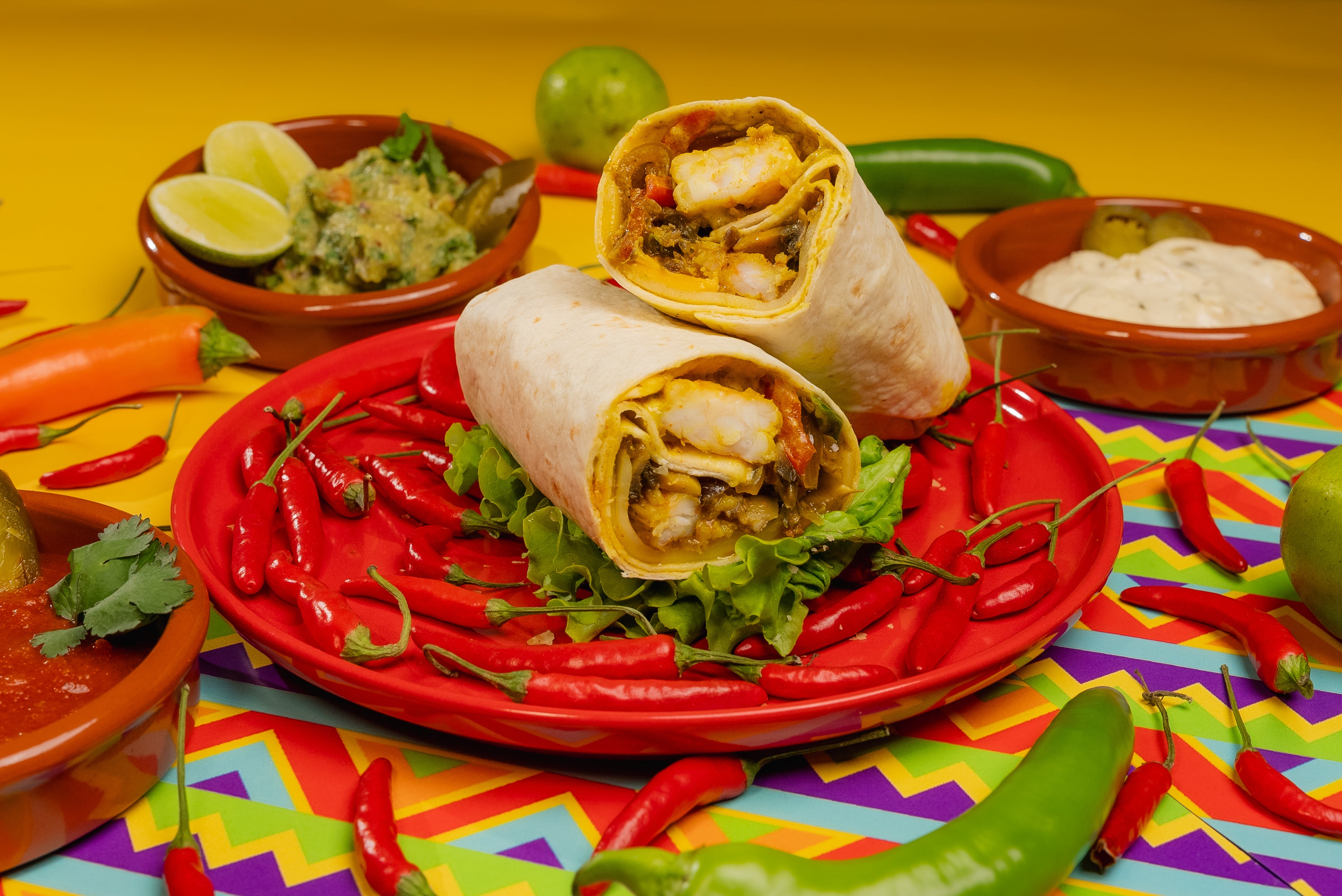 Burrito fajita crevettes 🌶️