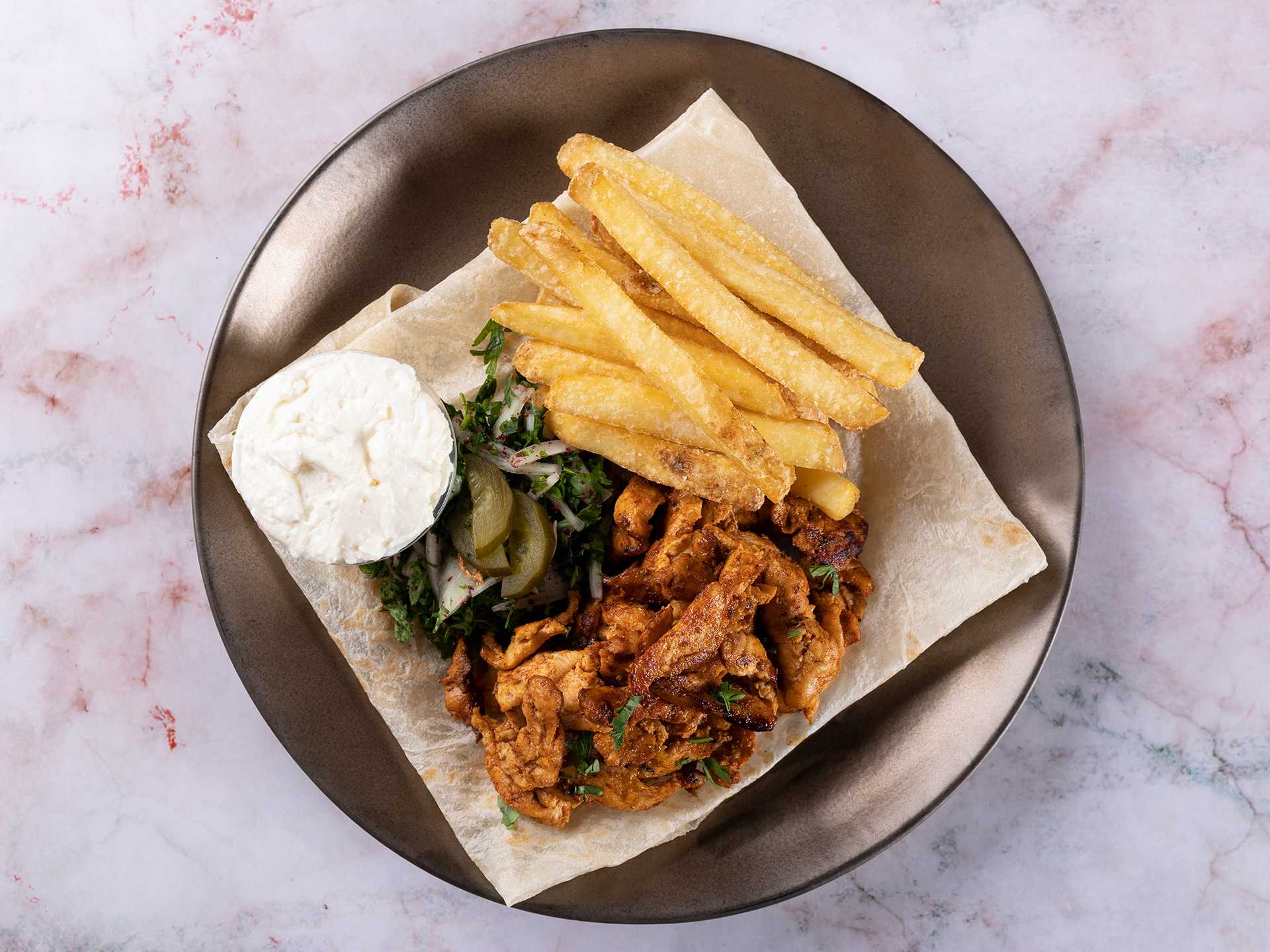 Classic Chicken Shawarma Platter