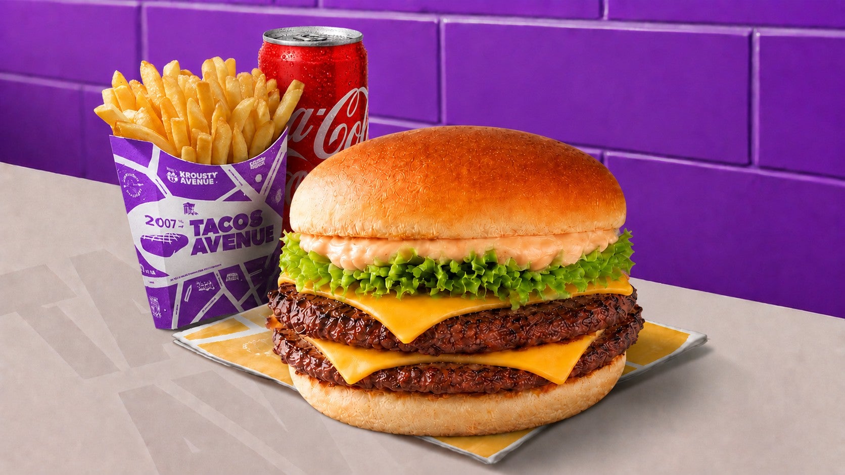 MENU DOUBLE CHEESE 🍟🥤
