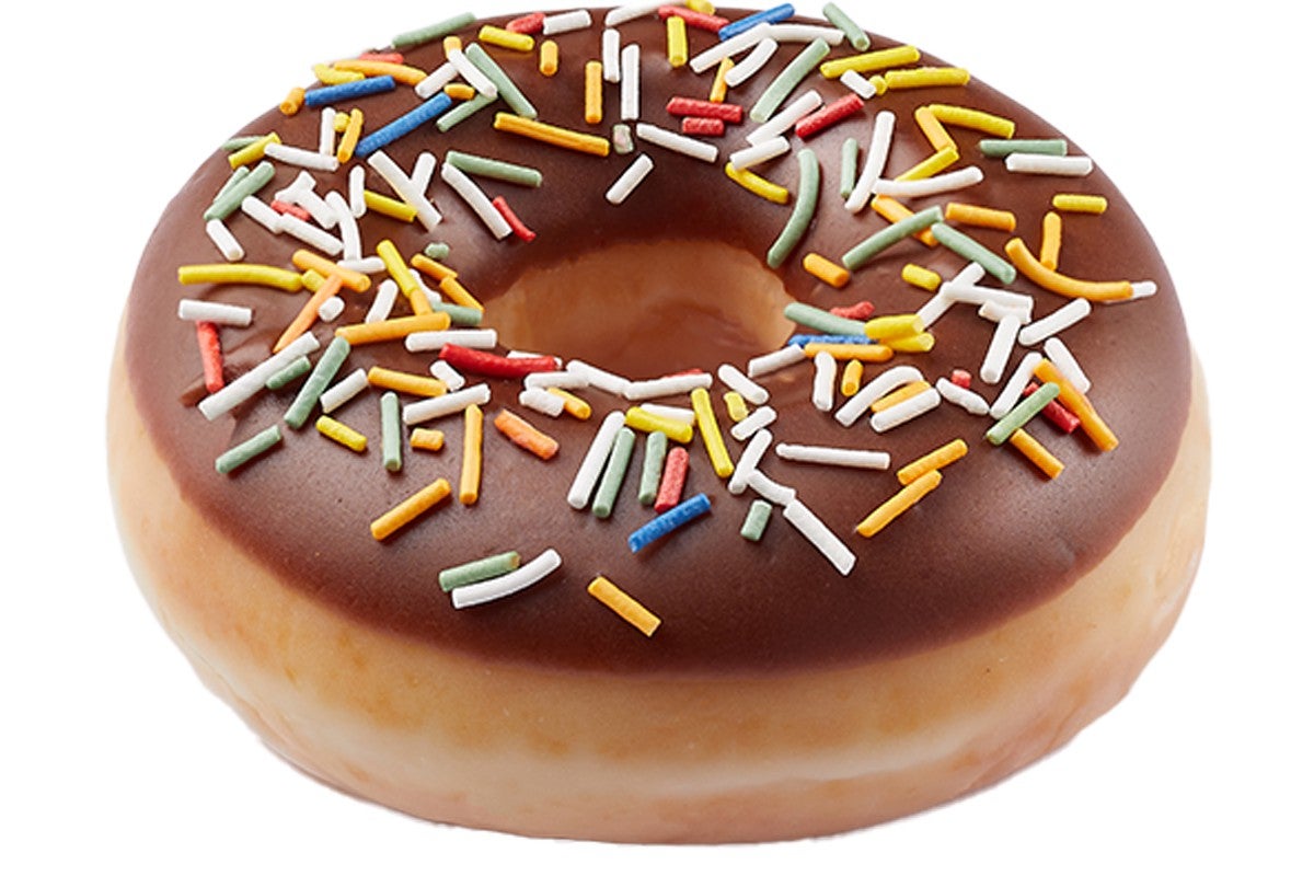 Choco Iced with Sprinkles Doughnut