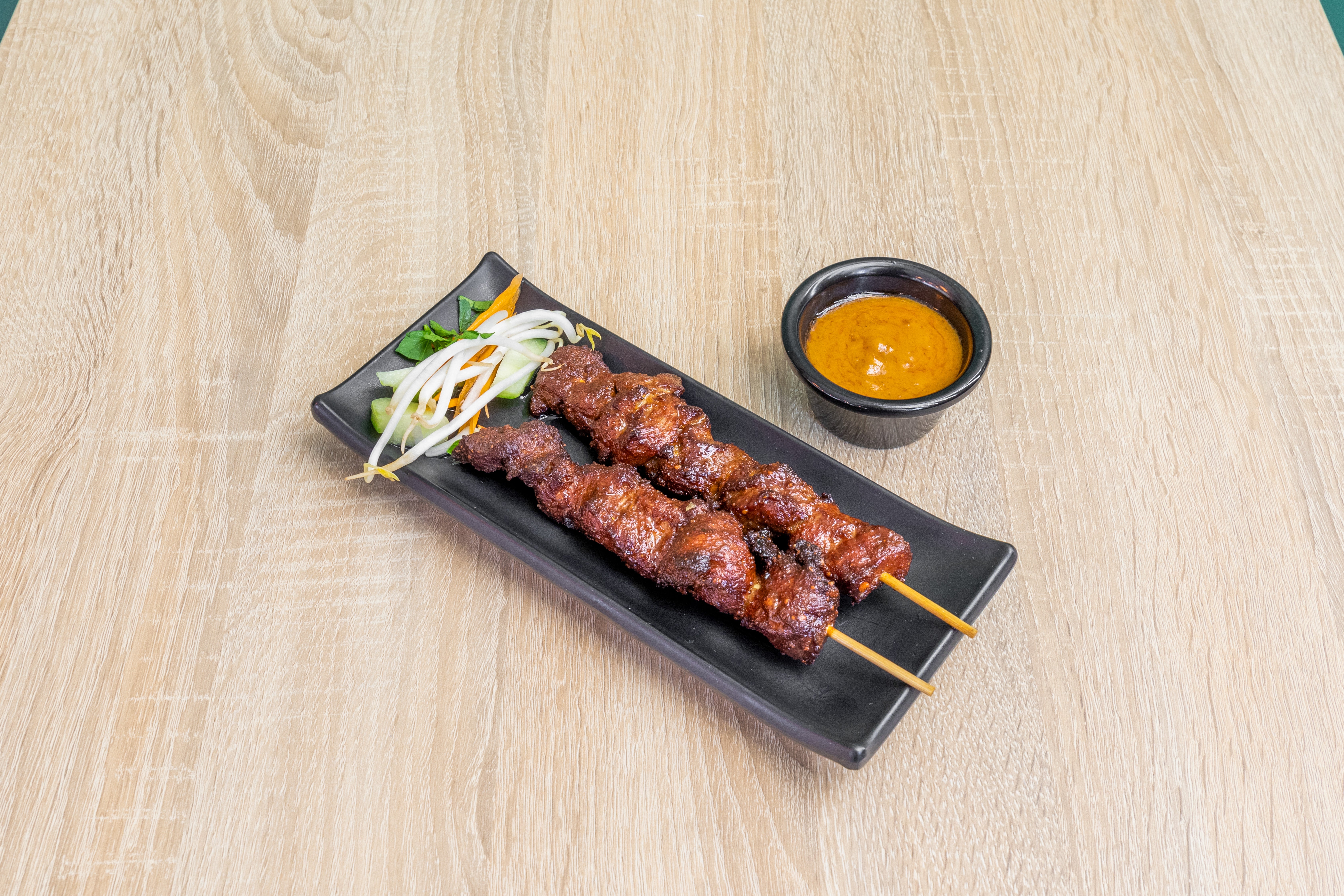 Brochettes satay boeuf