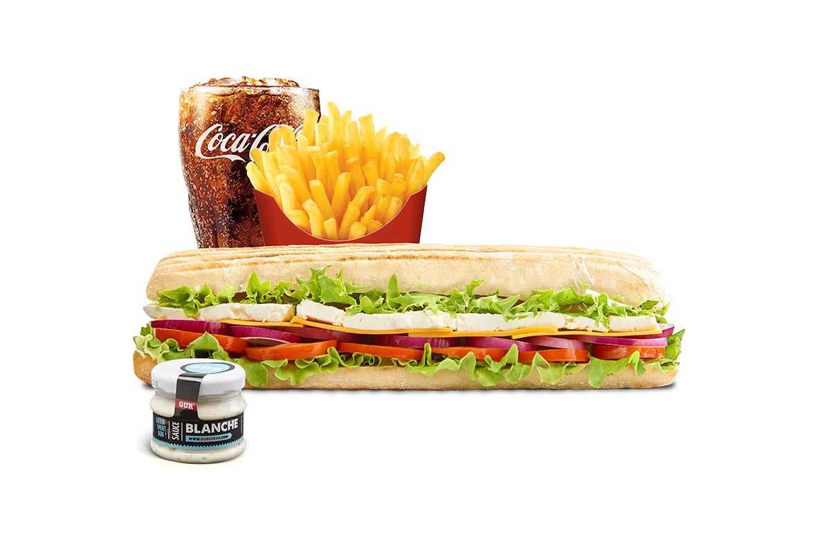 Menu sandwich fromage
