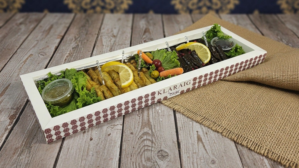 Cabbage and grape leaves
