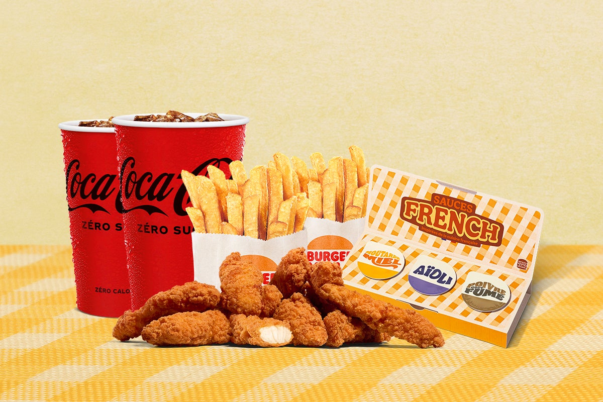 Menu Tenders x10 + Trio de sauces