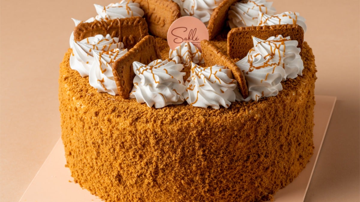 Lotus Ice Cream Cake