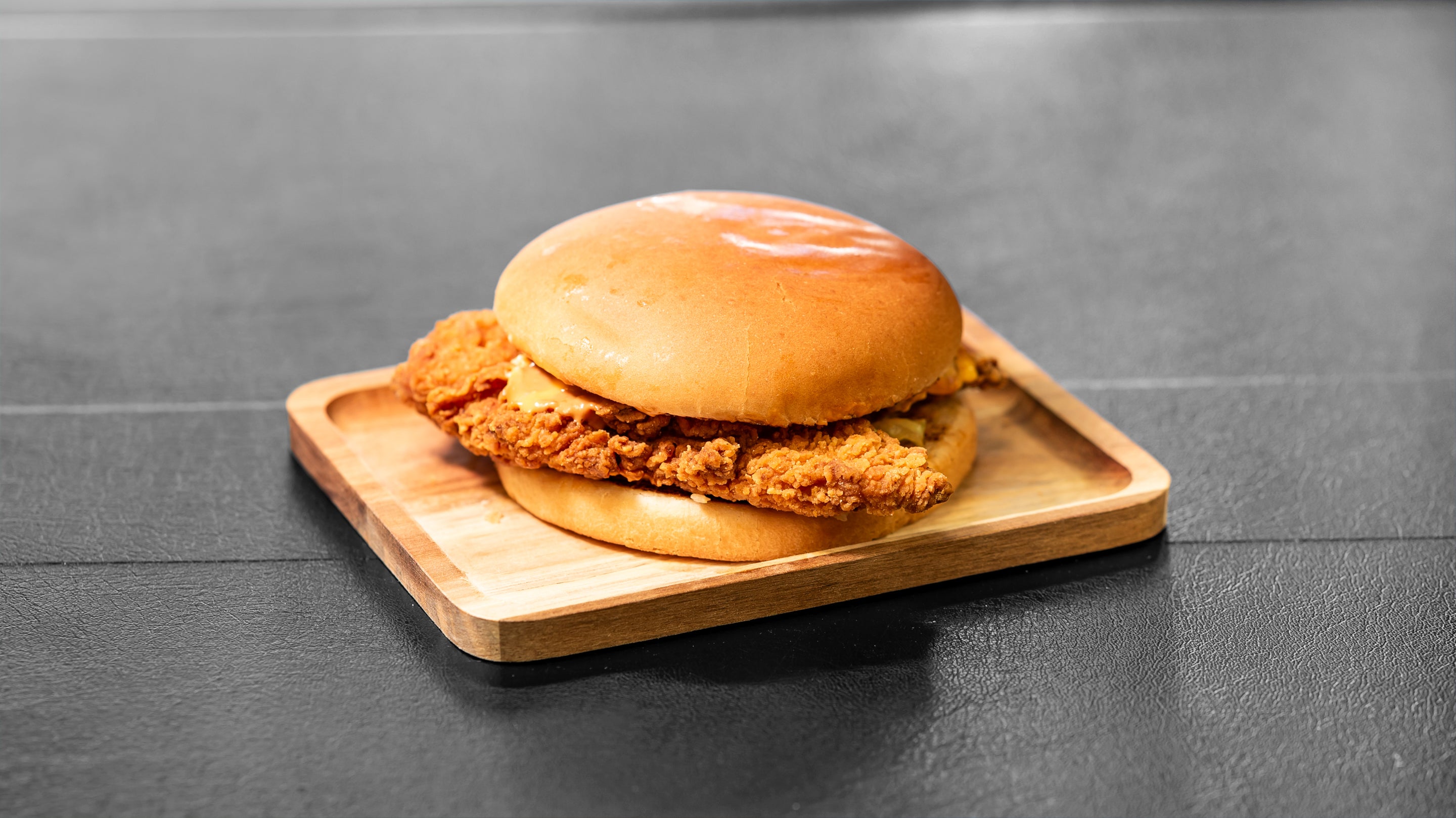 pepper chicken burger