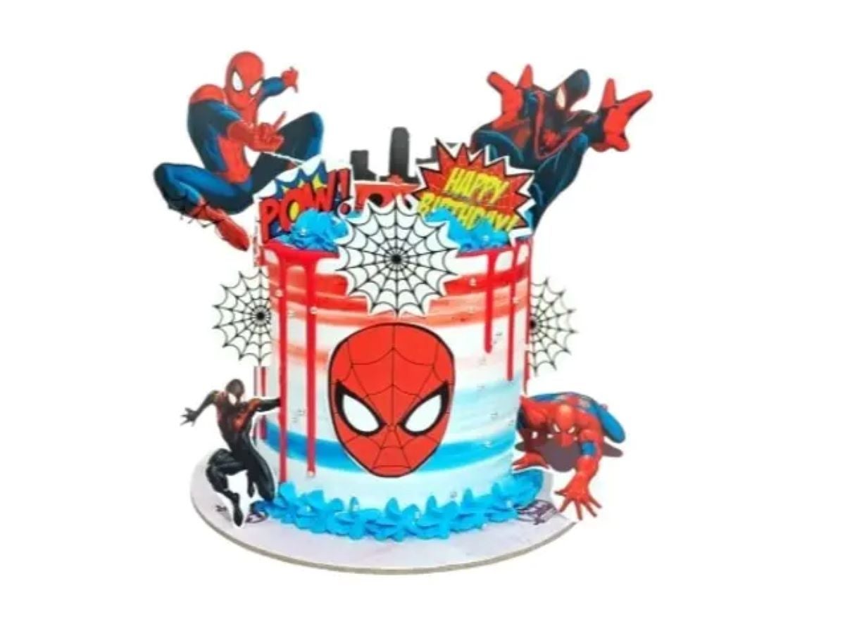 Spiderman Melted cake