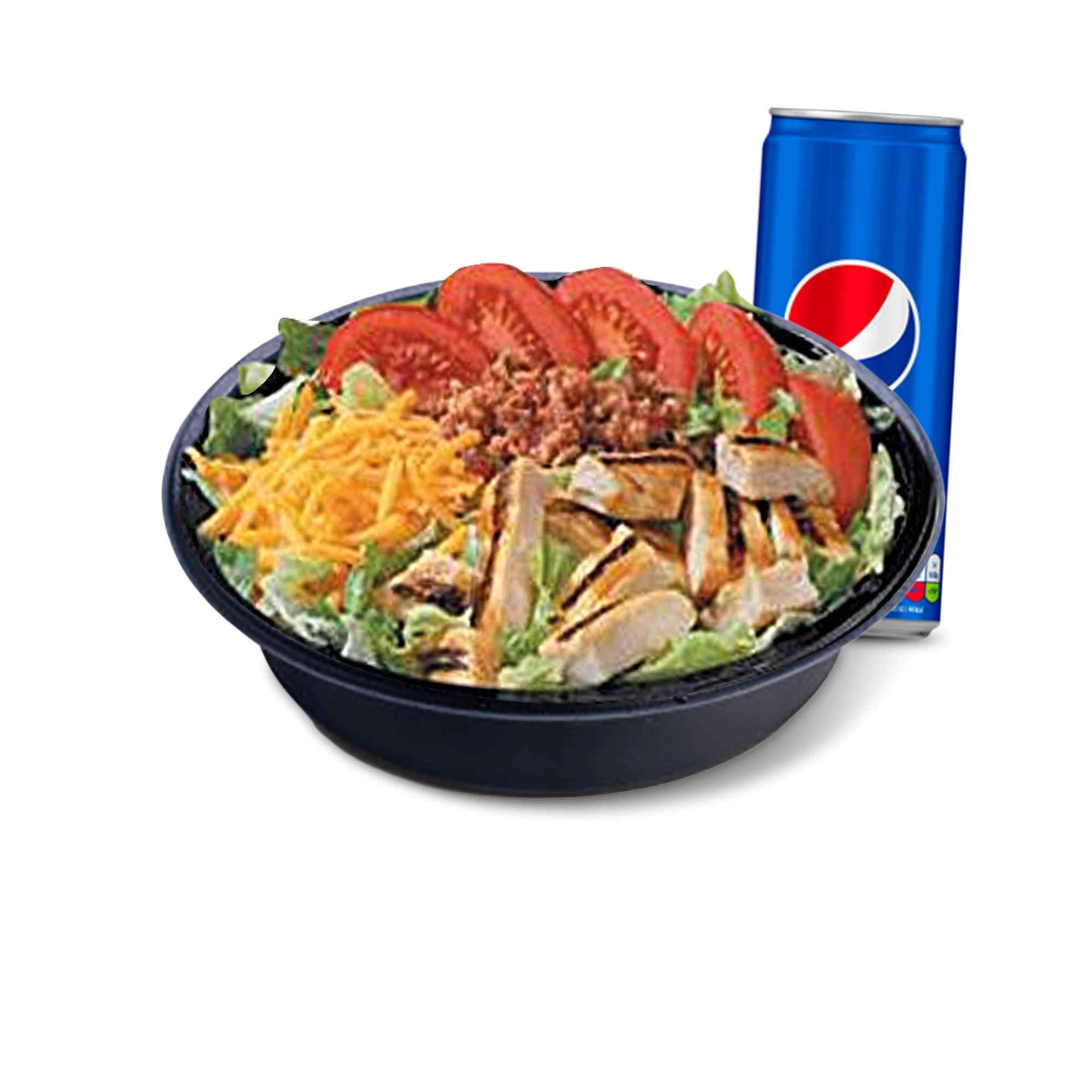 Salade chicken 🥬🍅🧀🐥🥓