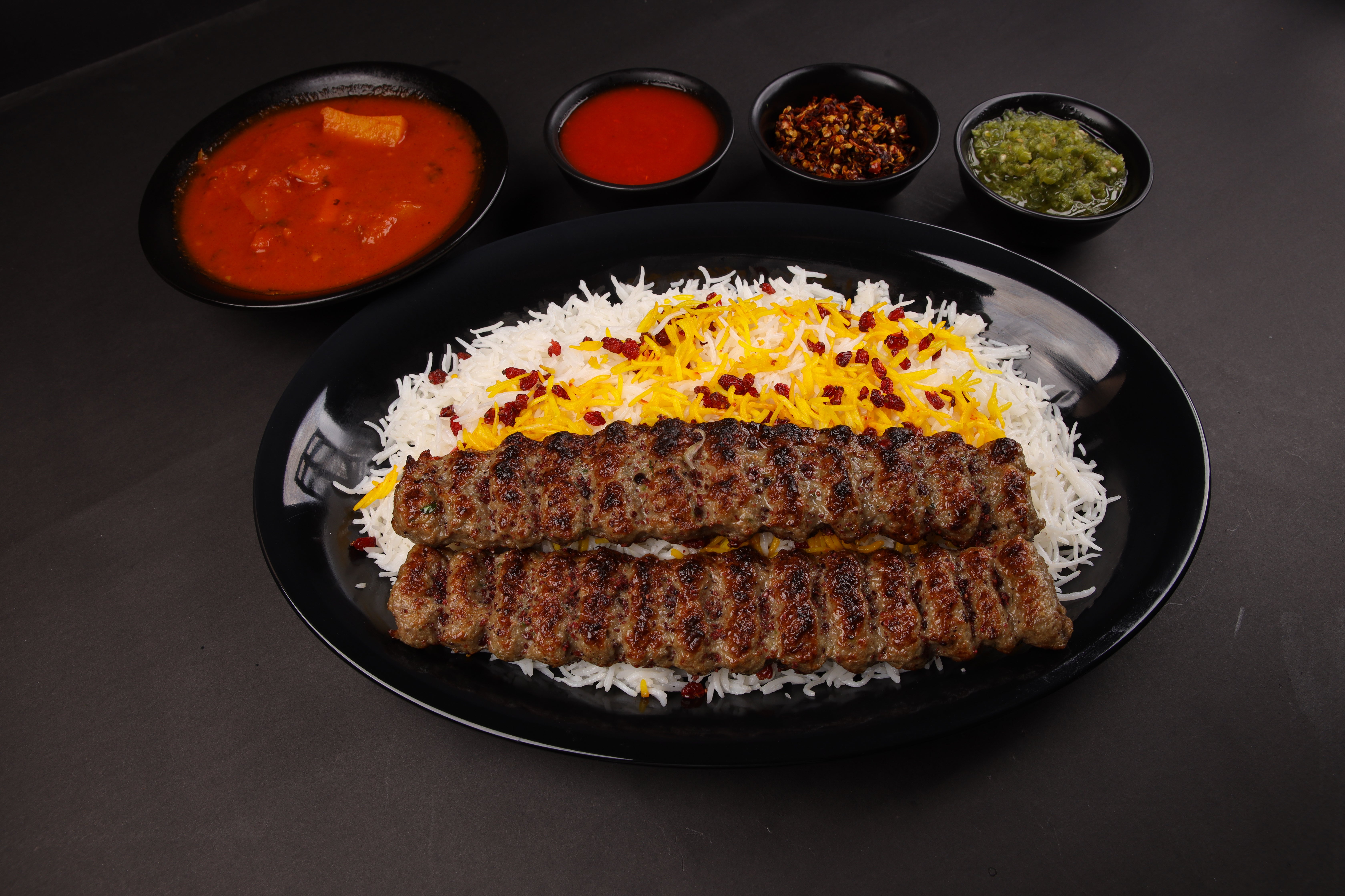 Mix Kebab (Chicken and Mutton) with Rice