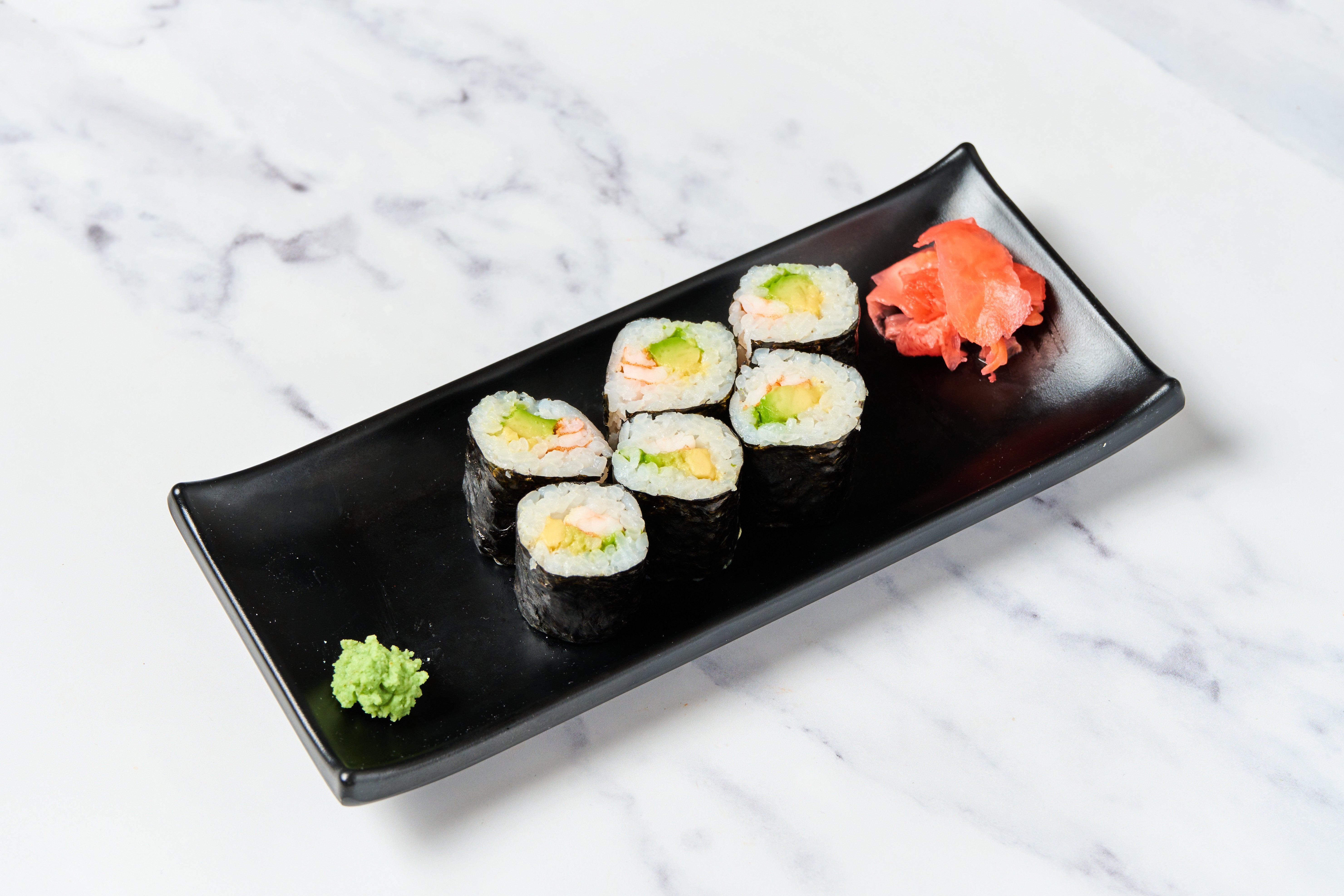 Maki, avocat crevette