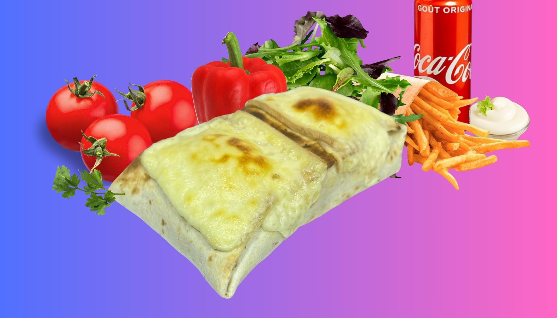 Menu Tacos gratiné aux raclettes🧀