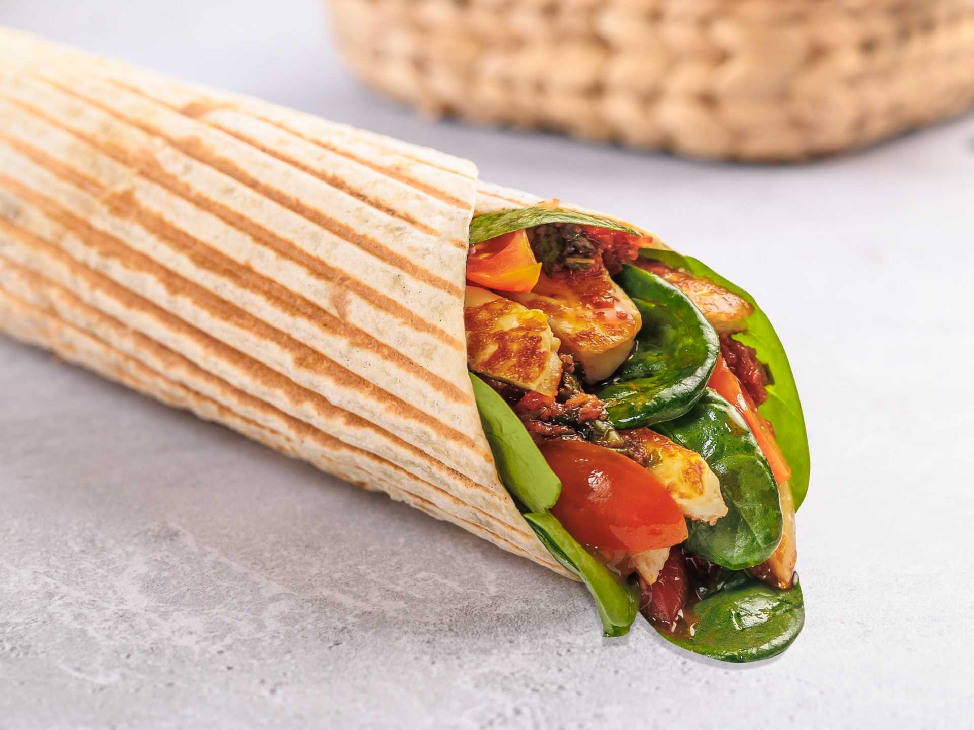 Spicy Halloum Wrap