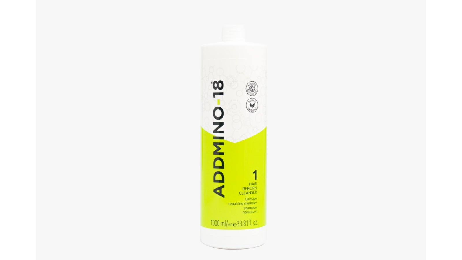 Addmino-18 - (1) Hair Reborn Cleanser - (Damage Shampoo) - 1L