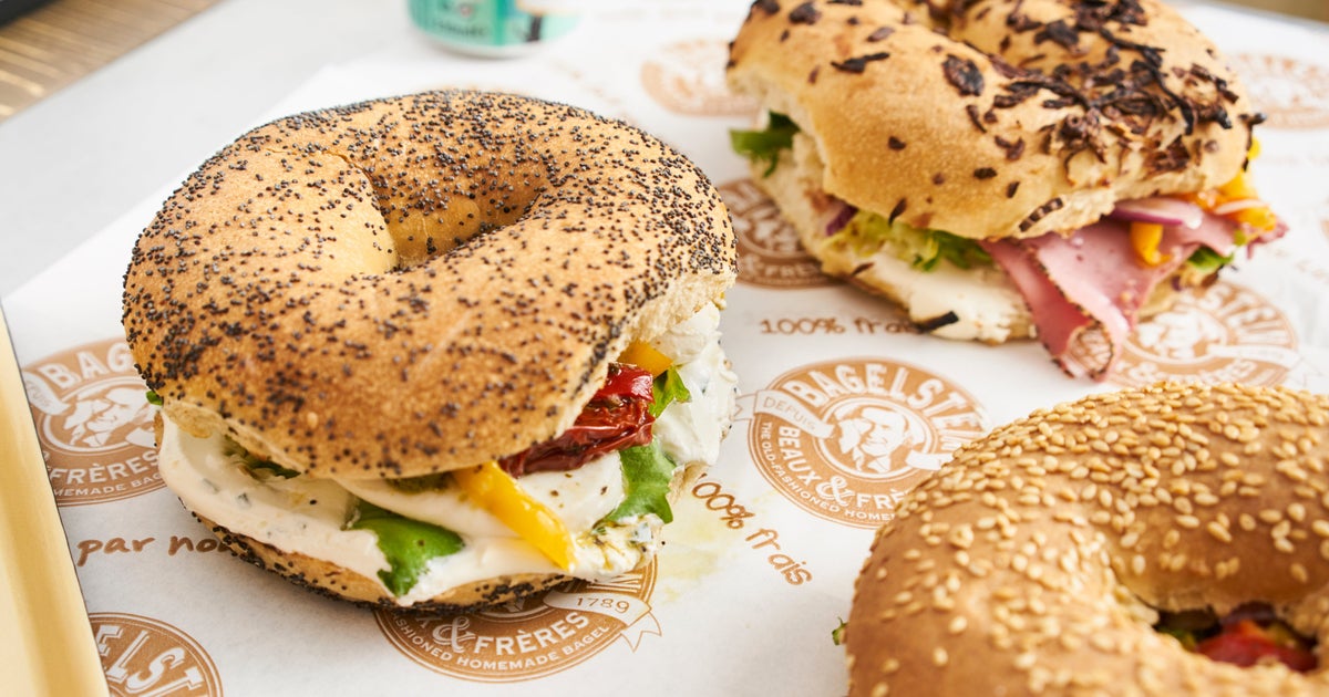 Vegan Bagel delivery from Spitalfields Order with Deliveroo