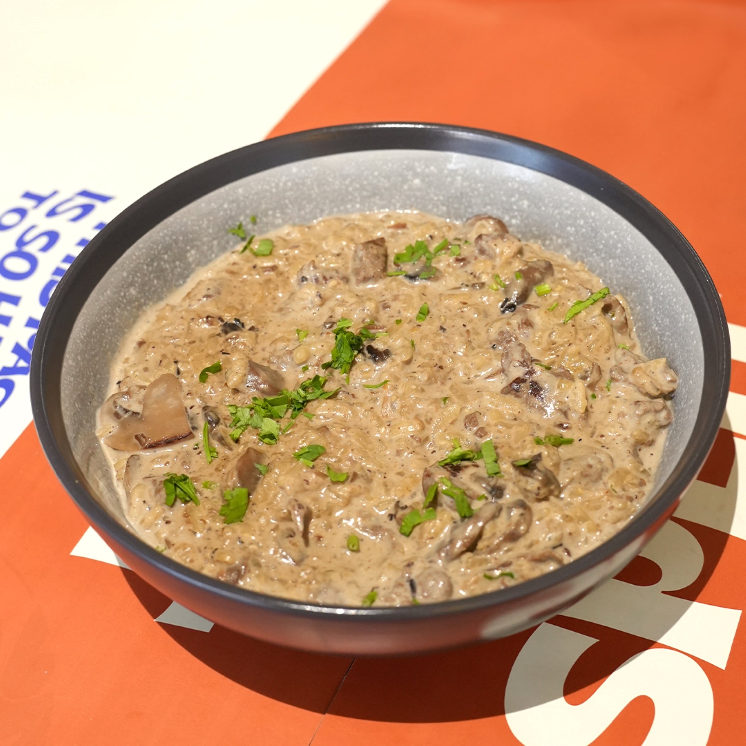 Mushroom Beef Risotto