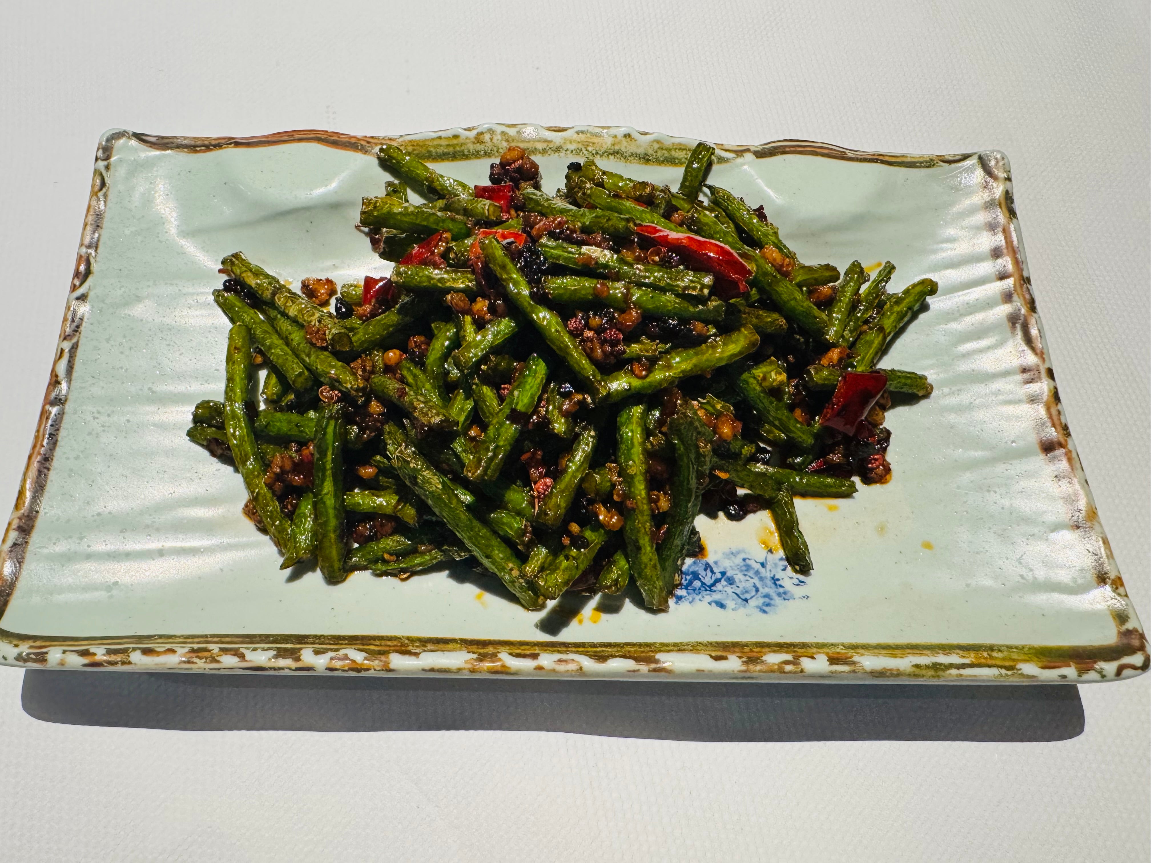 Stir Fried French Beans with Chilli & Minced Pork (干煸四季豆)