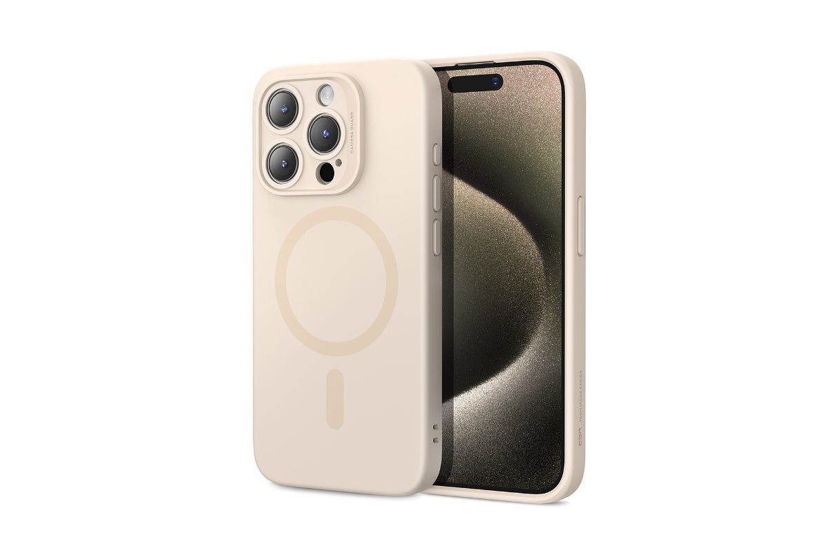 ESR Cloud Soft Case (HaloLock) For iPhone 15 Pro - Light Tan