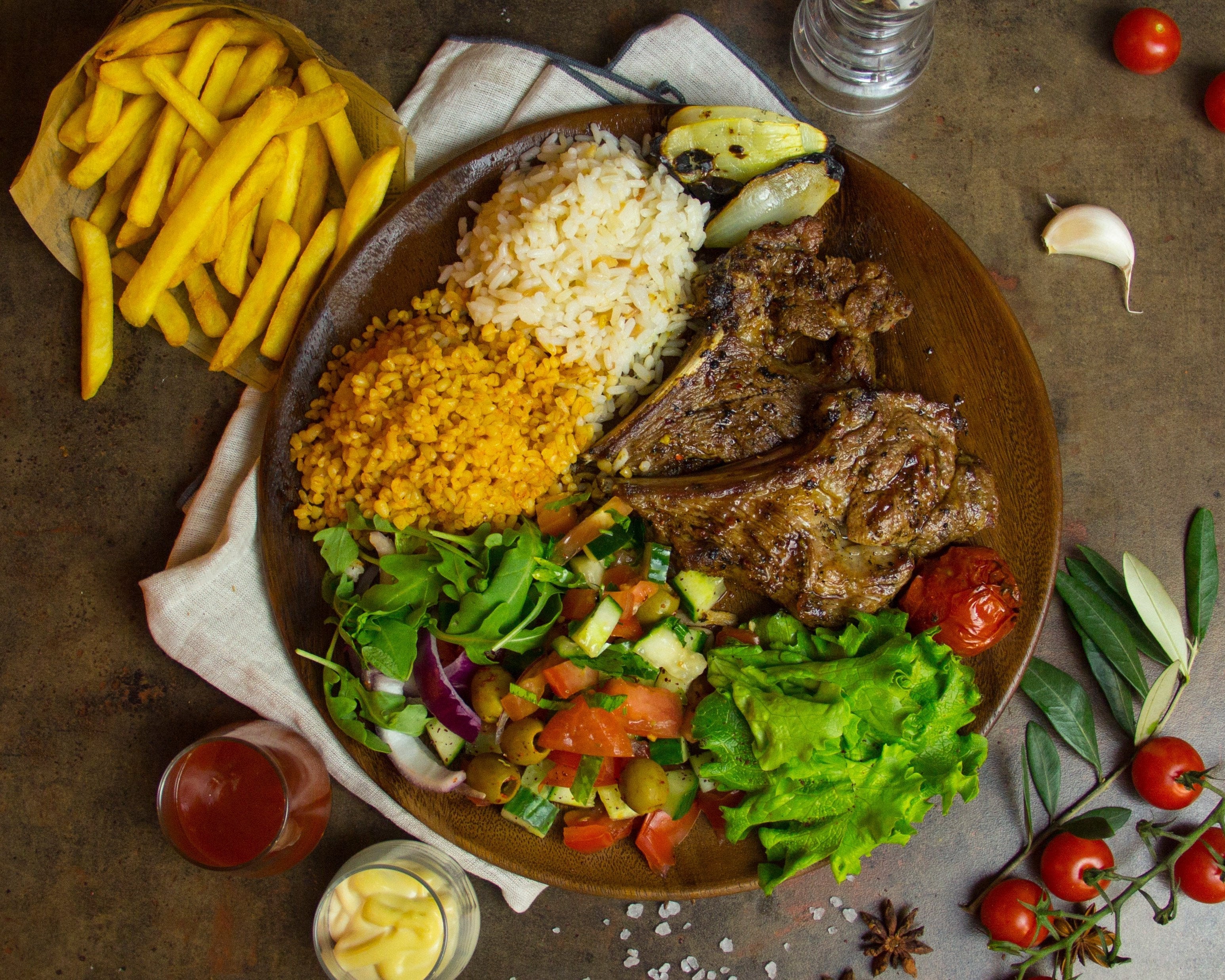 Assiette Côtelettes