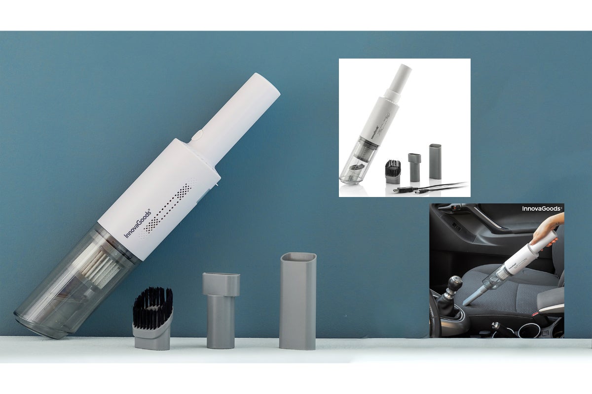 Rechargeable Handheld Vacuum Cleaner with 3 Accessories Hancuum InnovaGoods