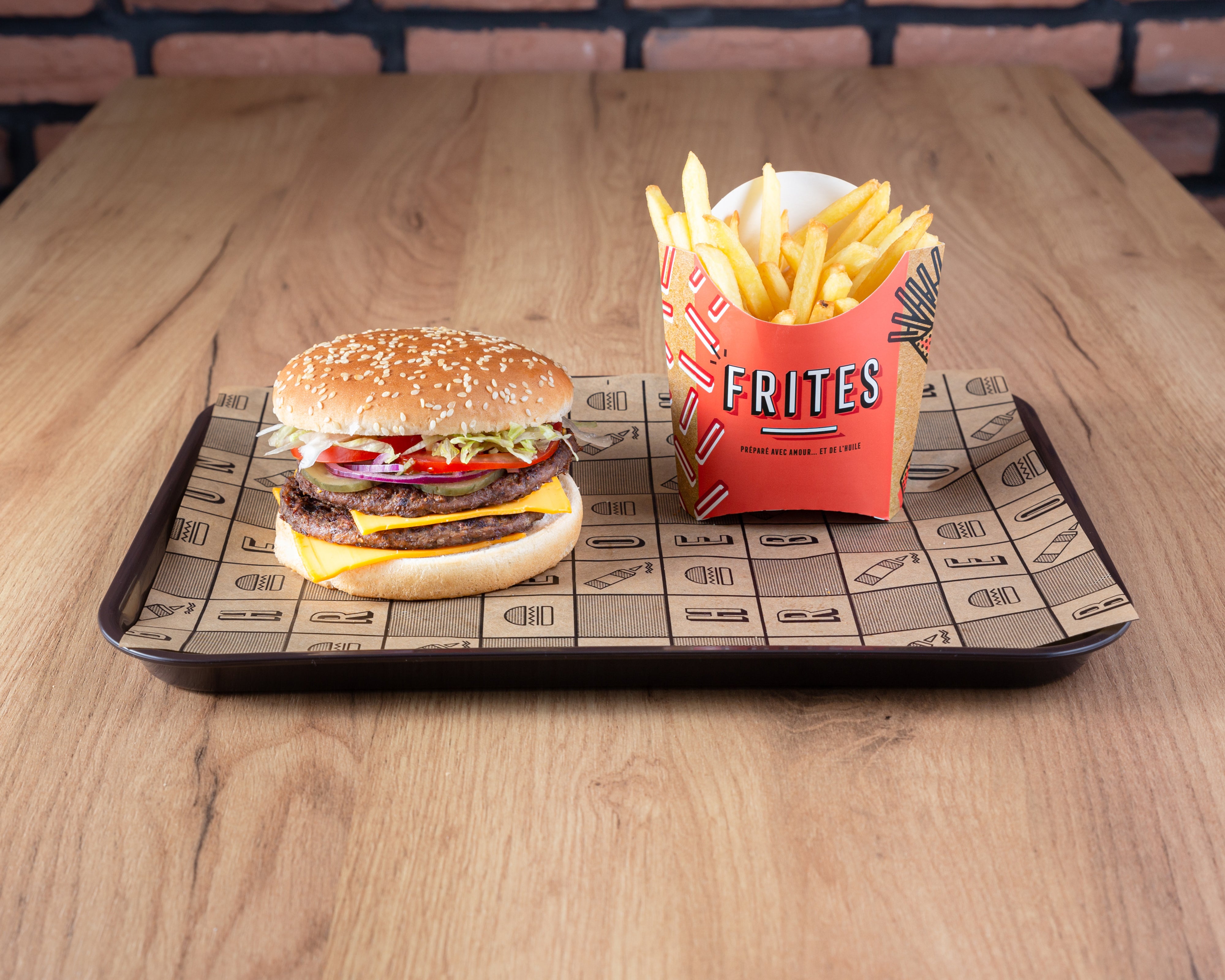 Menu B-woop 2 burger