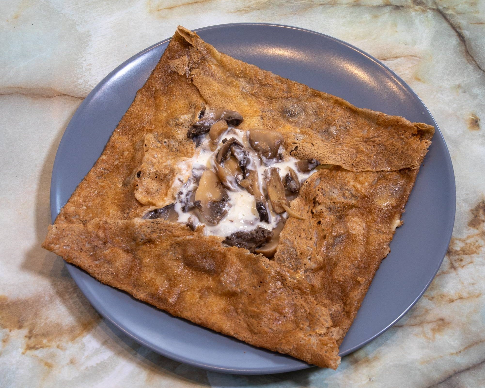 Galette_Champignons fromage crème