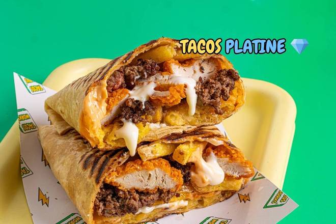 👑 Tacos Platine (3 viandes) 💎