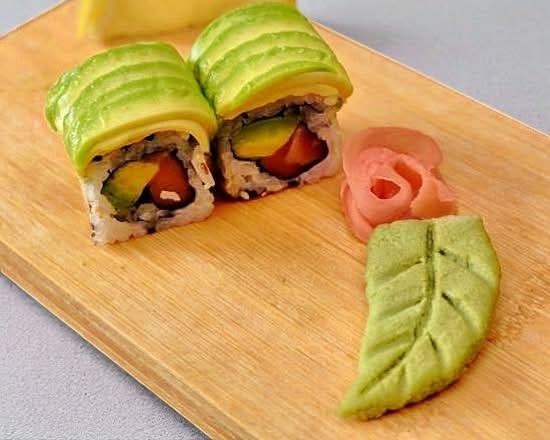 Green saumon avocat
