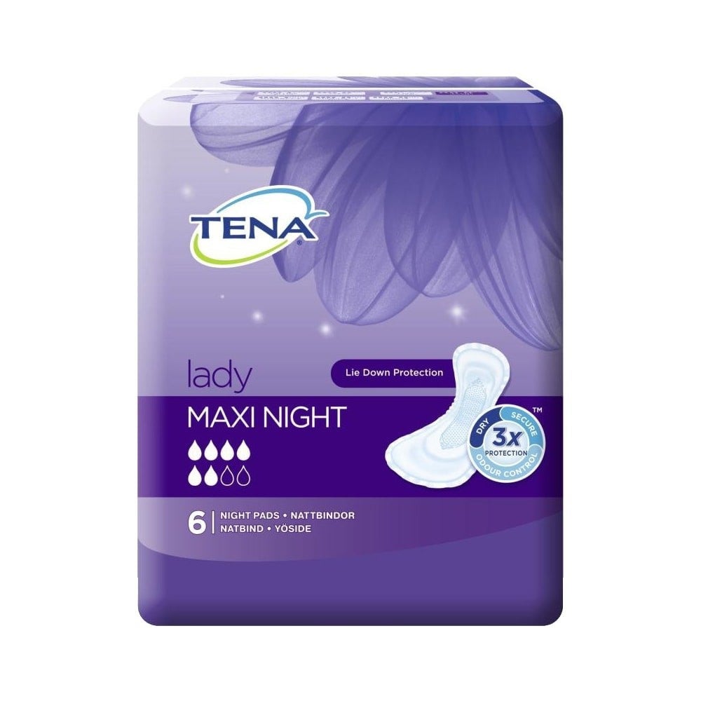Tena Lady Maxi Night Pads 6 Pieces