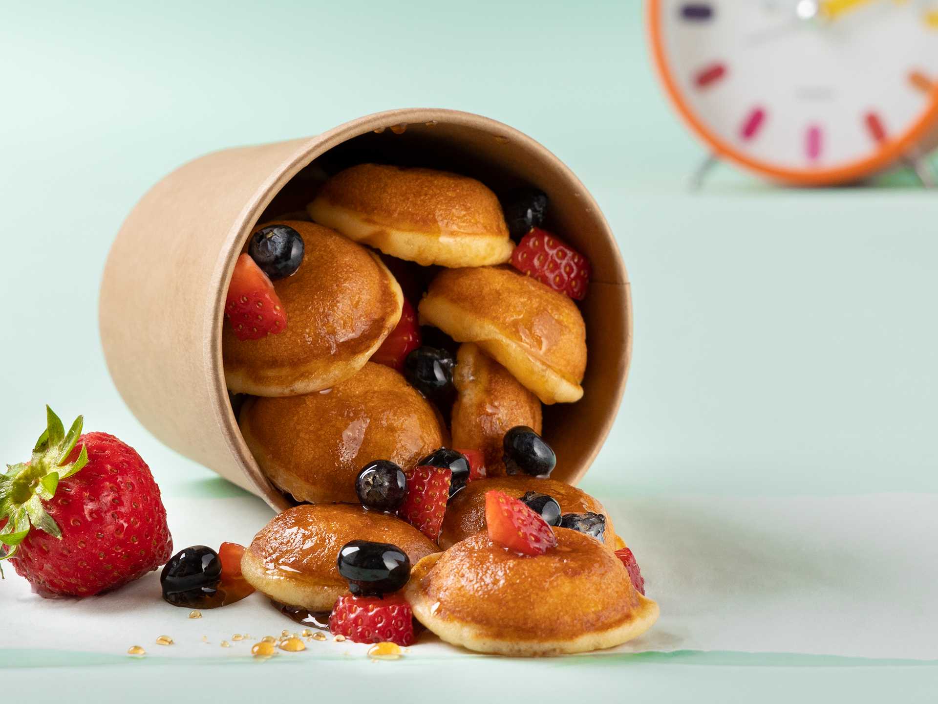 Mini Berries Pancakes