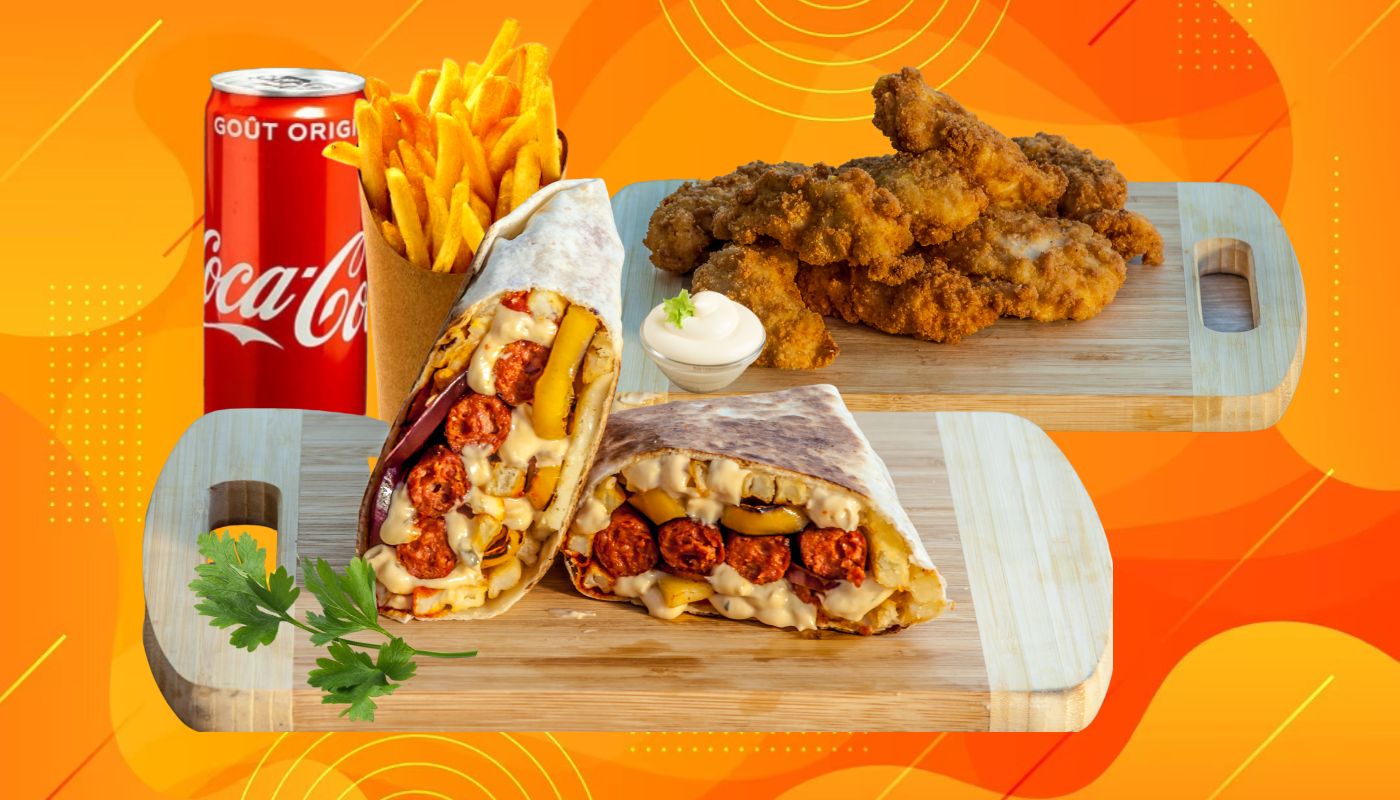 🔥 Formule Combo (Tacos au choix + 3 Tenders + 3 Wings) 🍟🌮🍗