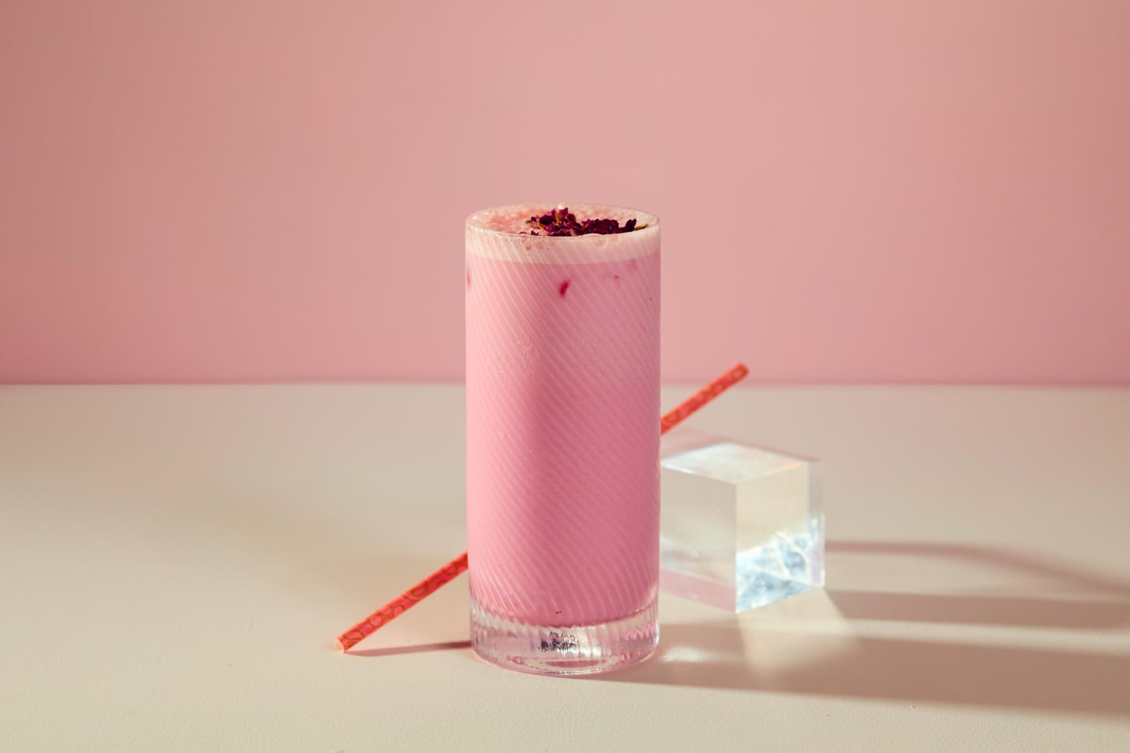 Iced Rose & Lychee Latte