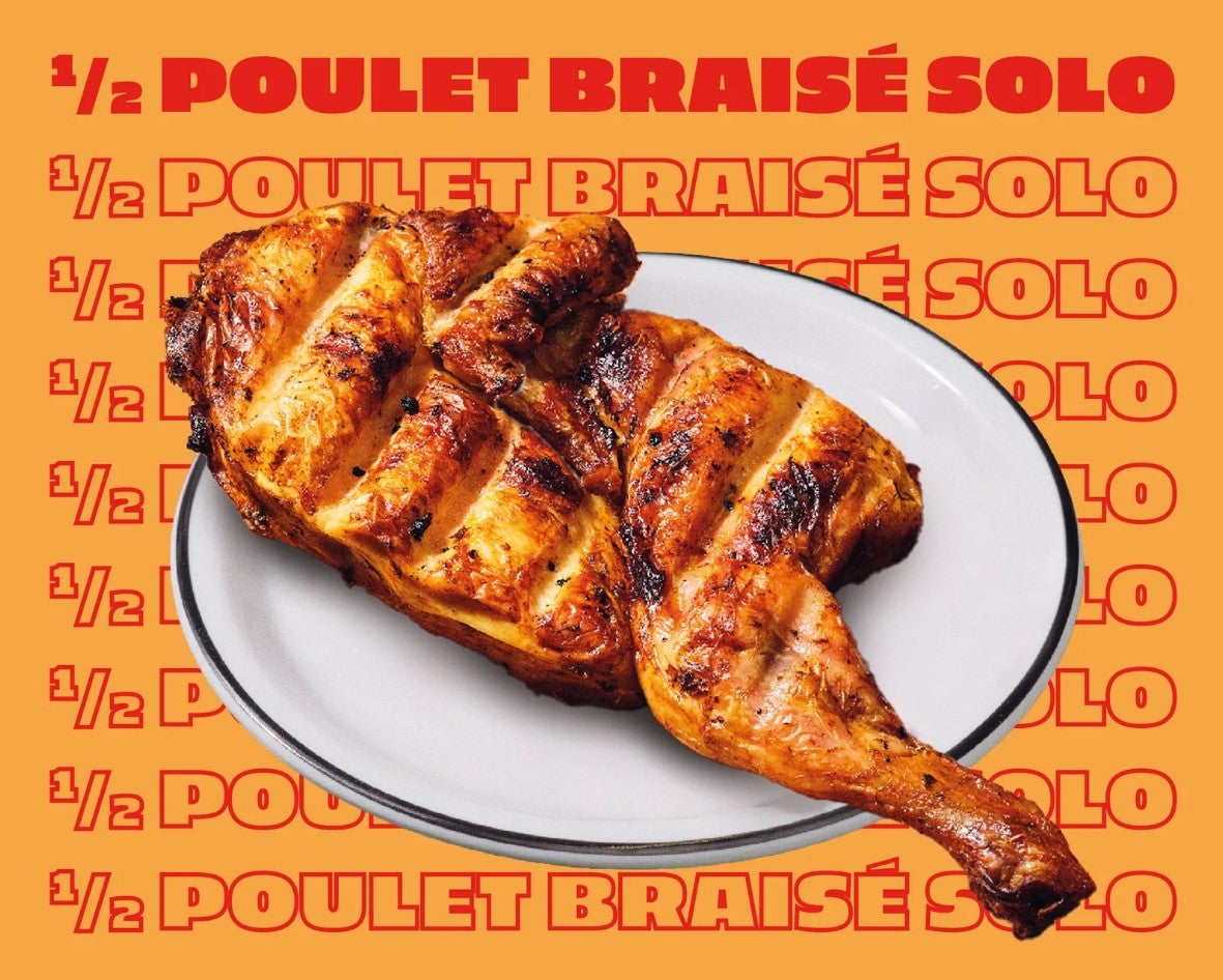 1/2 Poulet Braisé Solo