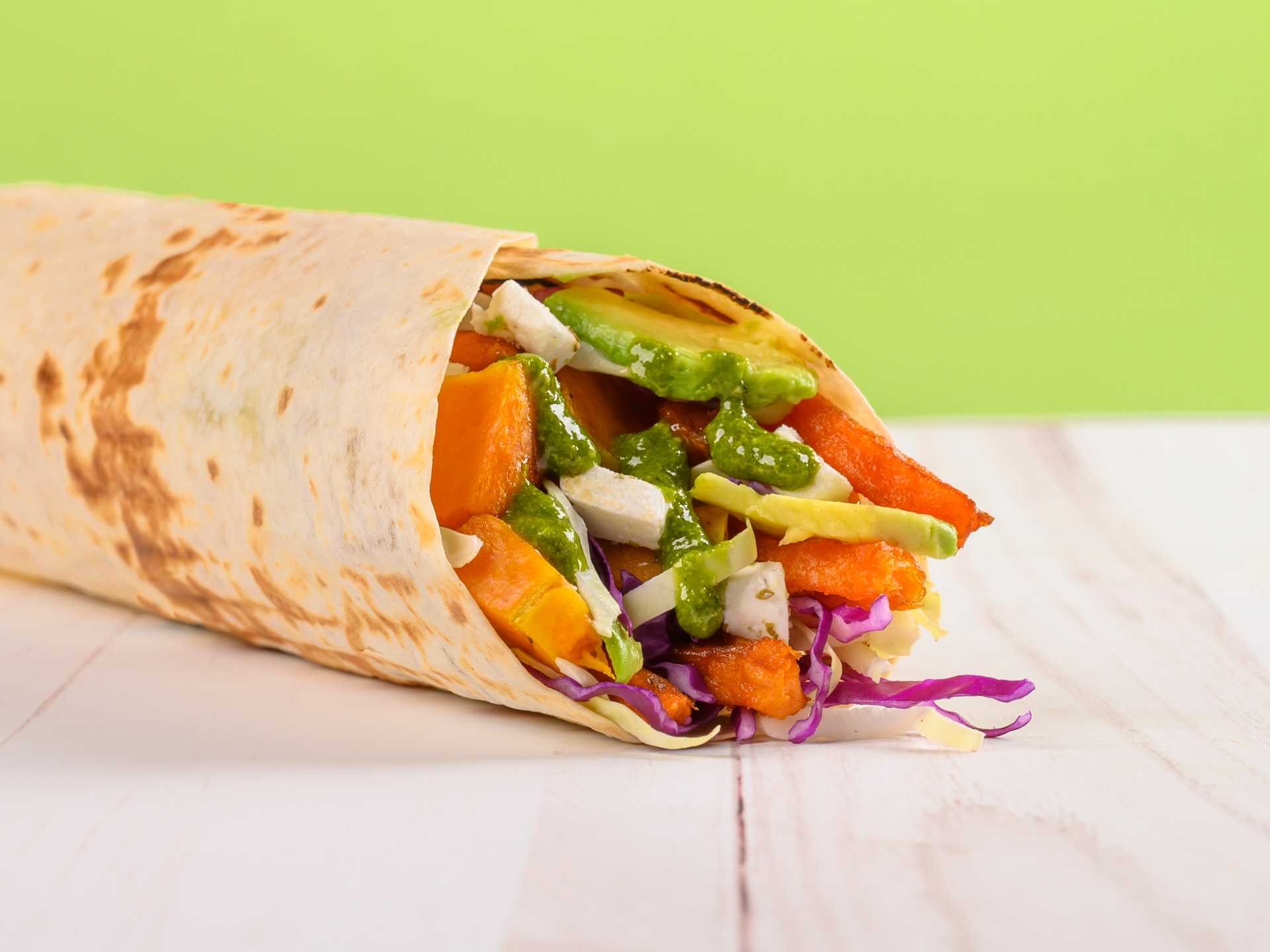 Vegetarian Pesto Wrap