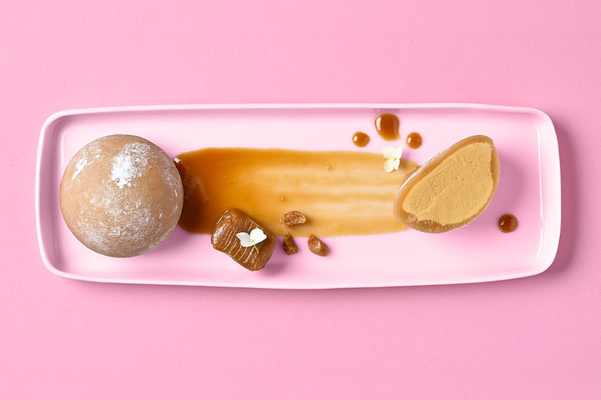 Mochi caramel beurre salé (2 pièces)