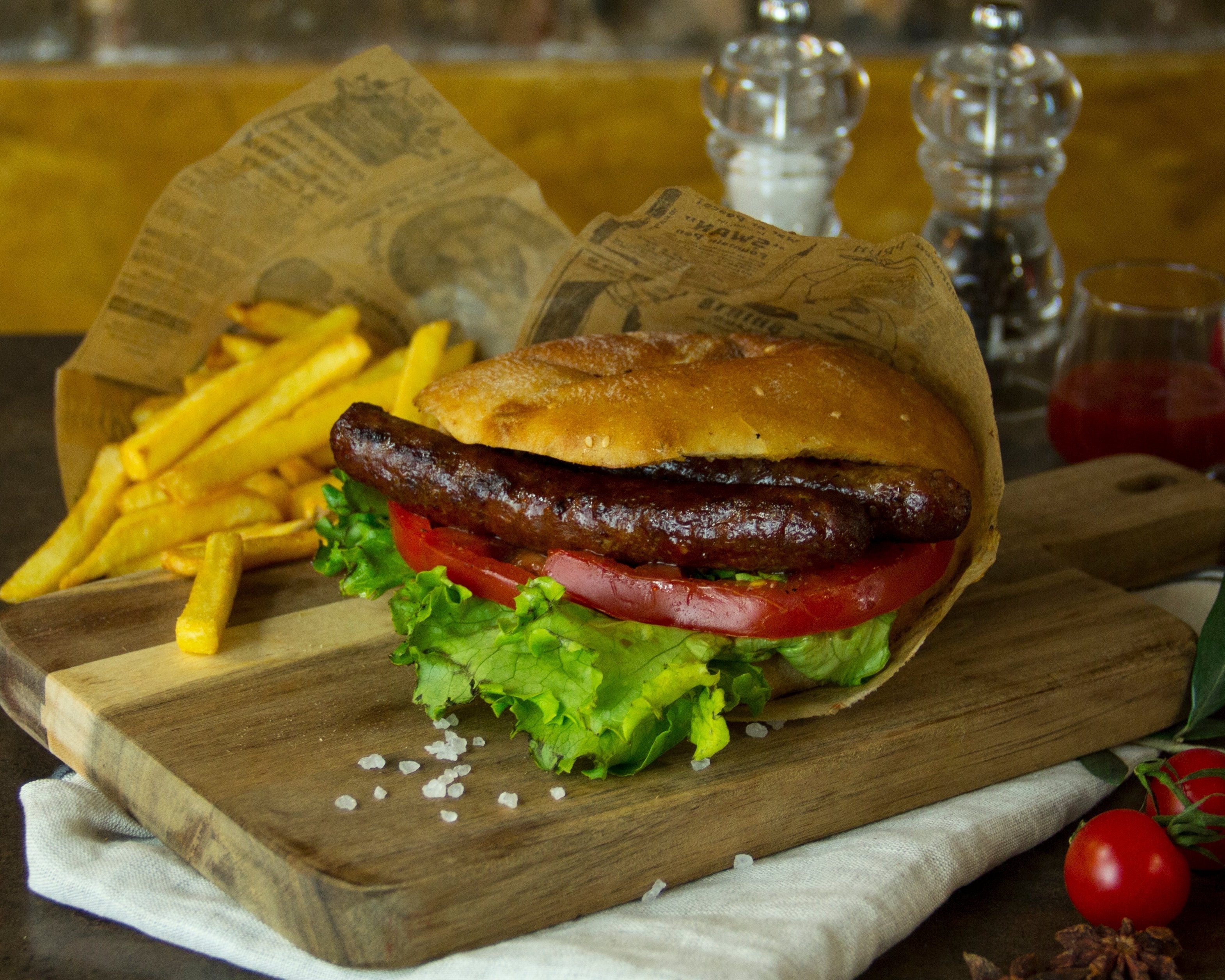 Sandwich merguez bœuf